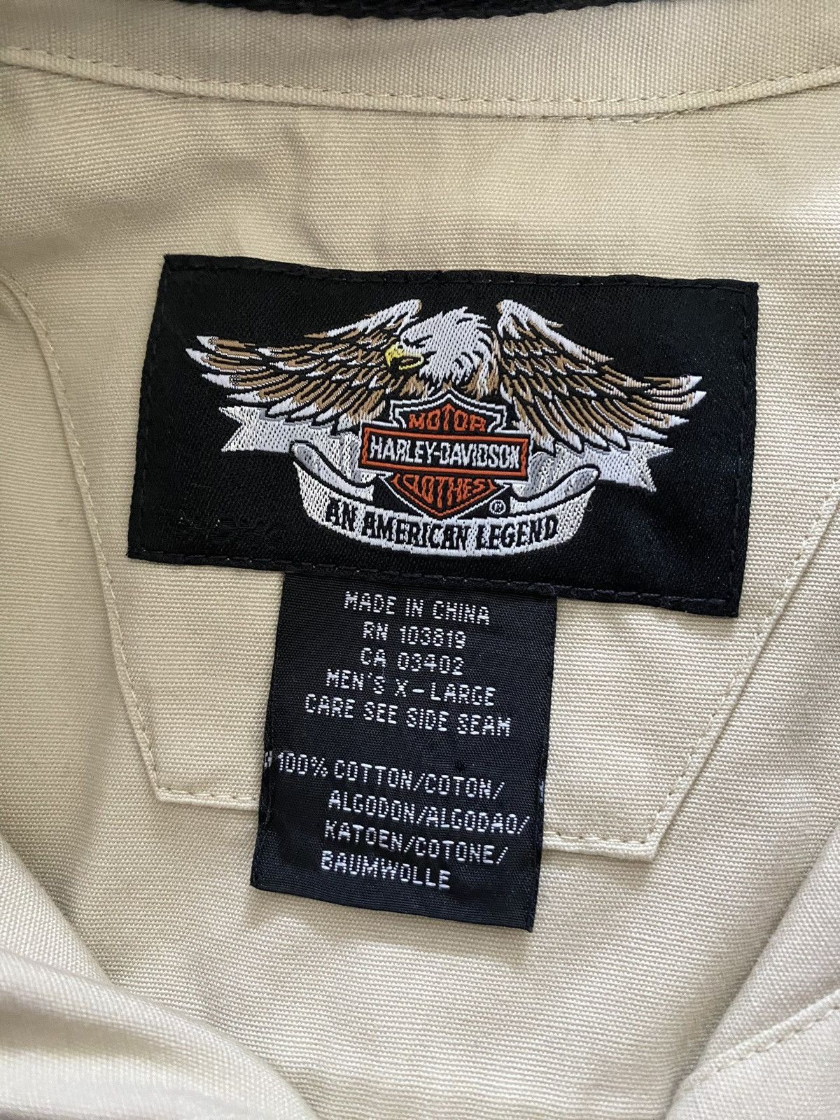 Harley Davidson Harley Davidson Long Sleeve Graphic Button Up Size US XL / EU 56 / 4 - 6 Thumbnail