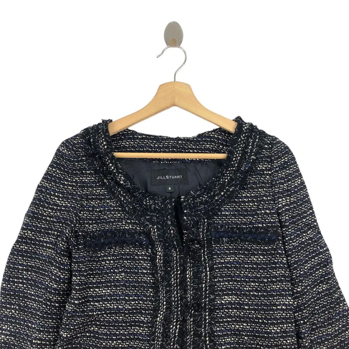 Jil Stuart Vintage JILL STUART NY New York Houndstooth Tweed Jacket Size S / US 4 / IT 40 - 5 Thumbnail