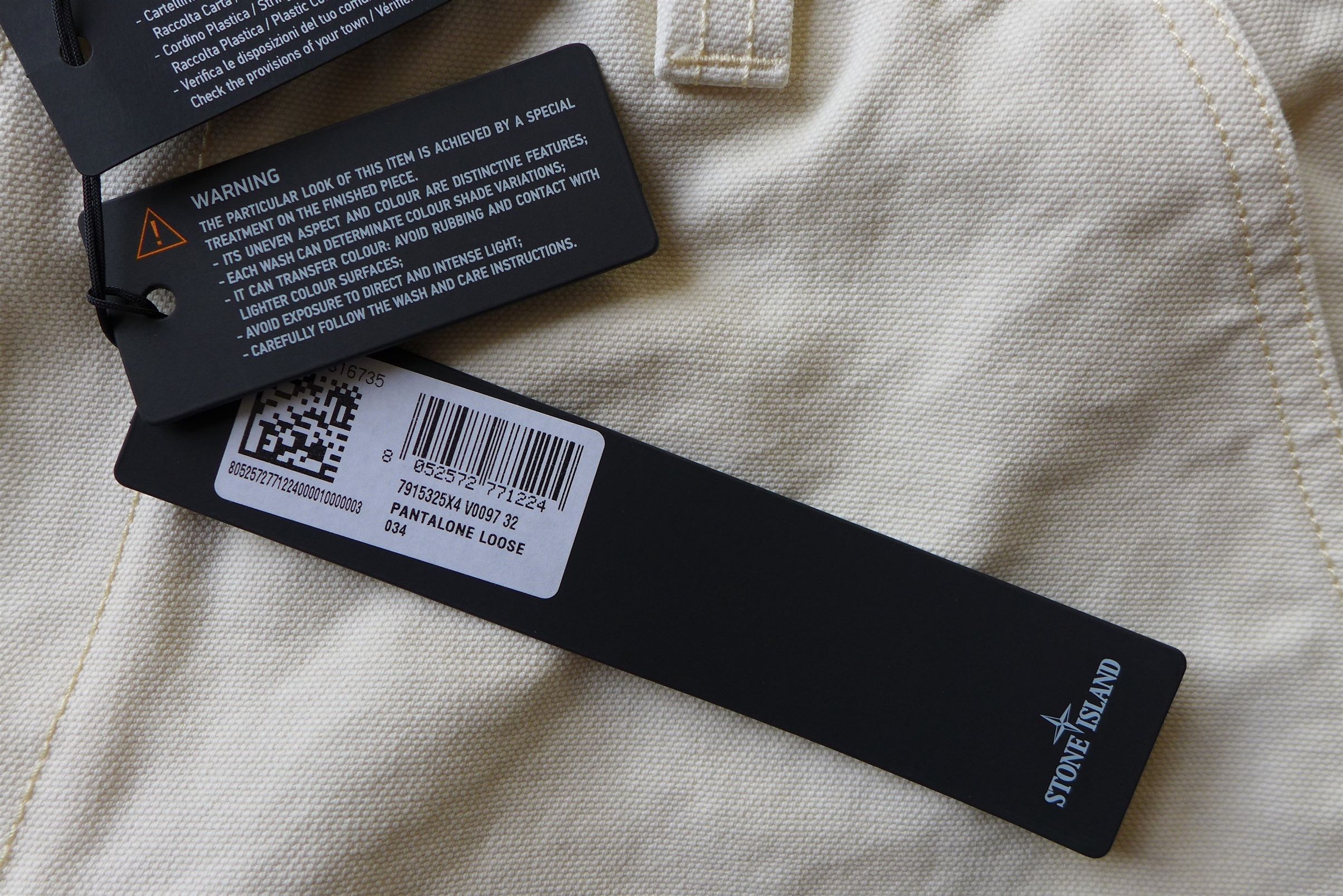 Stone Island Stone Island Marina Work Pants - Ecru Cotton Size US 32 / EU 48 - 14 Thumbnail