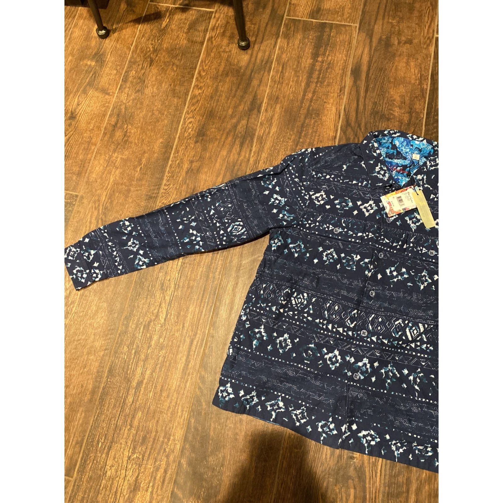 Robert Graham Robert Graham Men's Small Constantia Blue Classic Fit Button-Down Shirt NWT Size US S / EU 44-46 / 1 - 3 Thumbnail