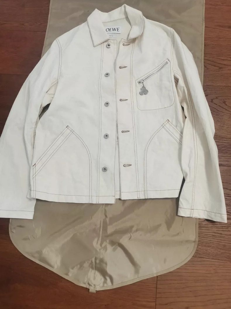 Loewe Loewe White Denim Jacket - dmc Size US M / EU 48-50 / 2 - 1 Thumbnail