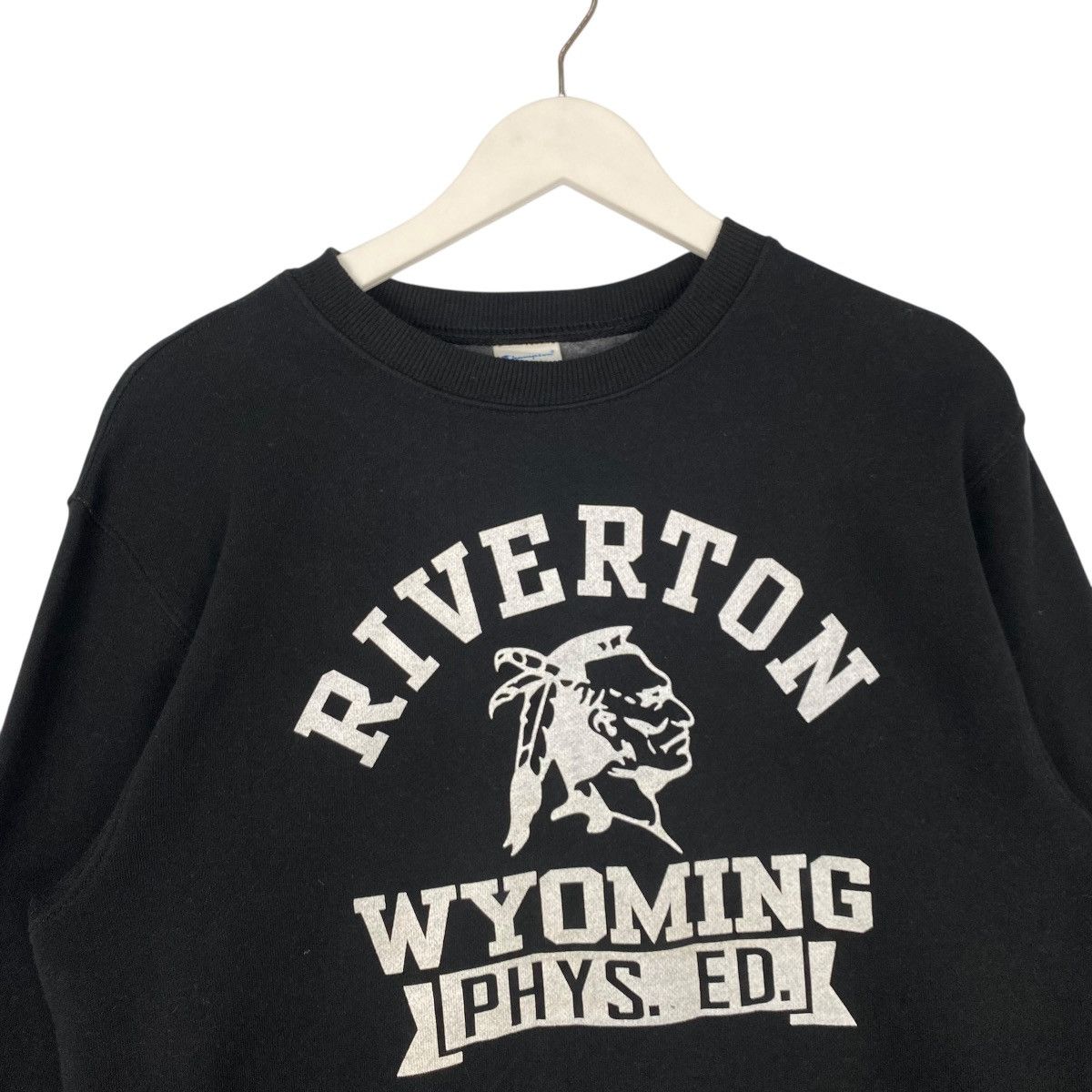 Vintage Vintage Champion Riverton Sweatshirt Crewneck Black Size M Size US M / EU 48-50 / 2 - 4 Thumbnail