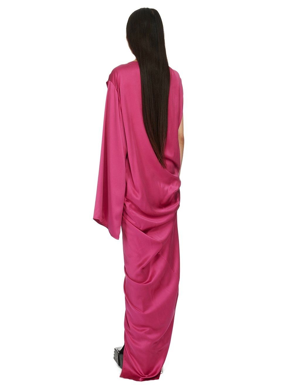 Rick Owens o1y0126 Maxi Dress in Fuchsia Size M / US 6-8 / IT 42-44 - 3 Thumbnail