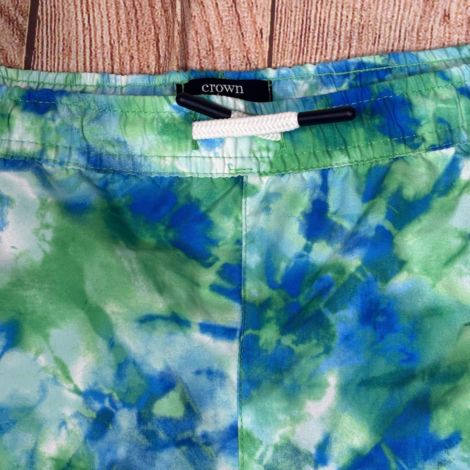 Other Crown & Ivy Boys Tie-Dye Swim Shorts XL Size US 26 / EU 42 - 3 Thumbnail
