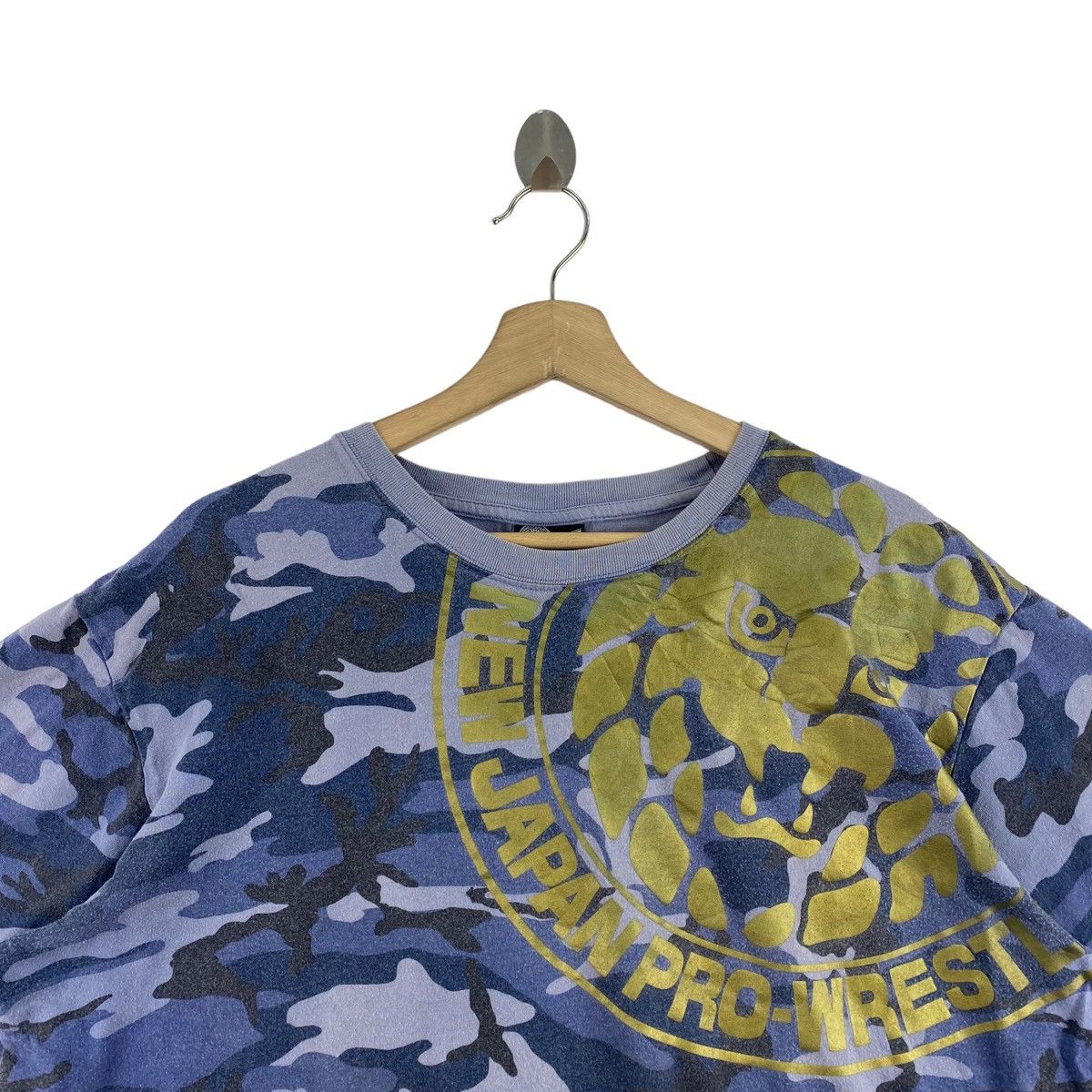 Other NJPW 1972 New Japan Pro-Wrestling Big Print Camouflage Blue Size US XL / EU 56 / 4 - 2 Thumbnail