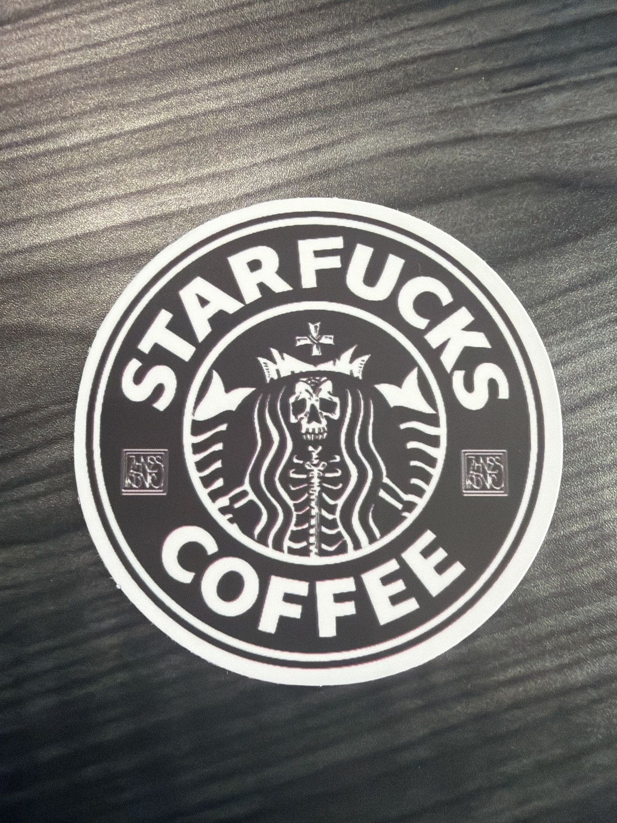 Hypebeast Starfucks Coffee Skeleton Mermaid Sticker Size ONE SIZE - 1 Thumbnail