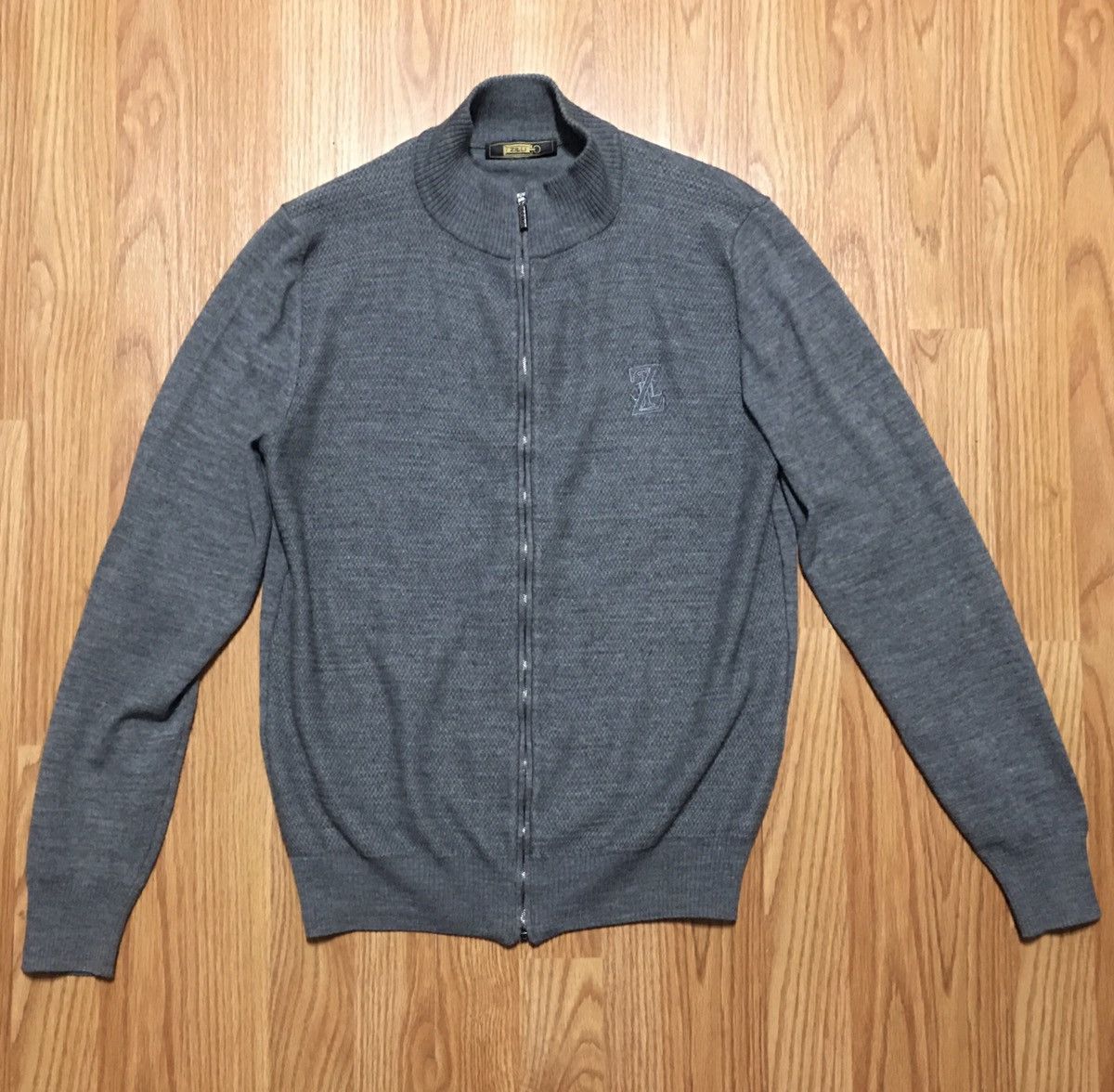 Zilli ZILLI Wool Zip Cardigan Mens Grey Sweater Size M Size US M / EU 48-50 / 2 - 1 Thumbnail