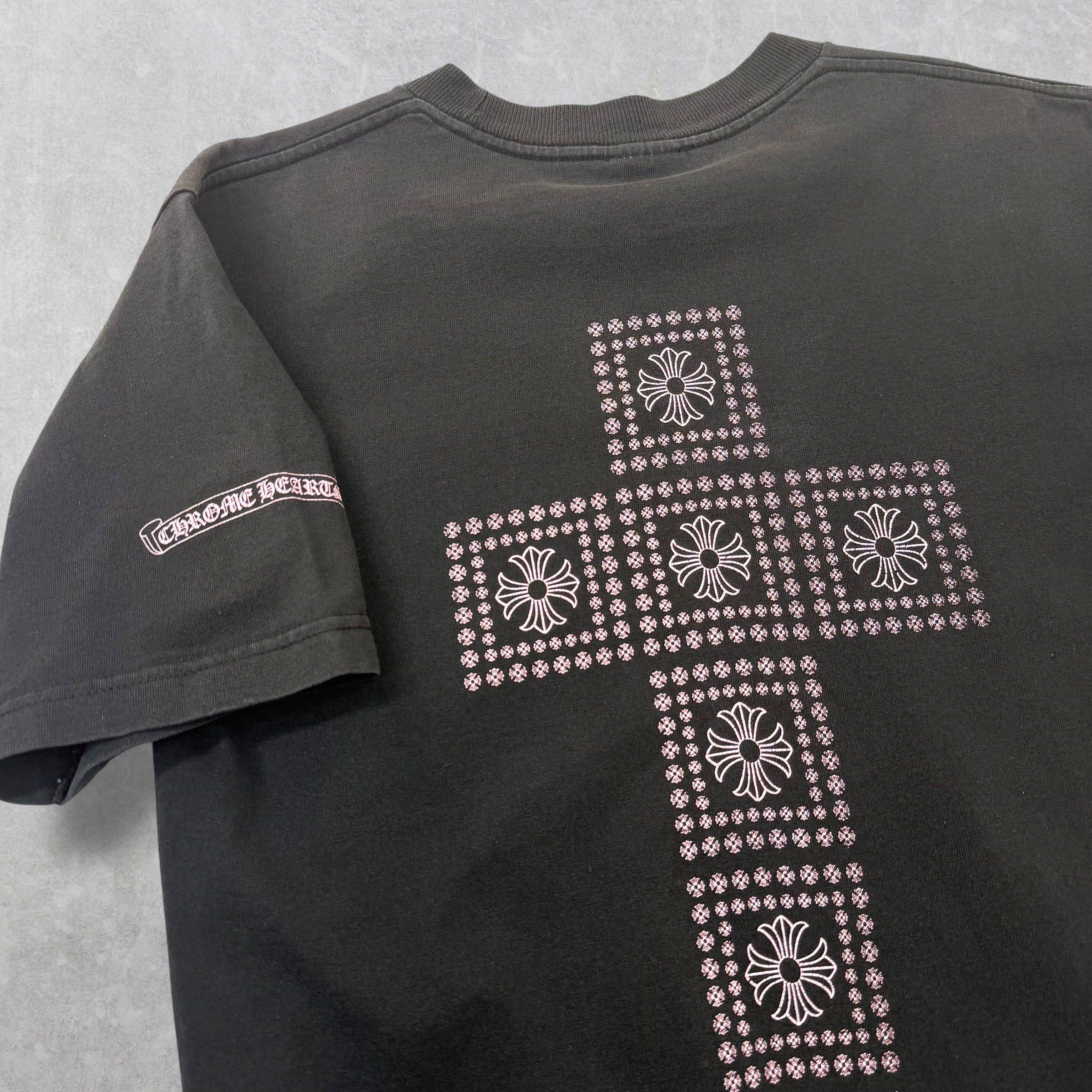 Chrome Hearts Vintage Chrome Hearts Pink Multi Cross Tee M Size US M / EU 48-50 / 2 - 3 Thumbnail