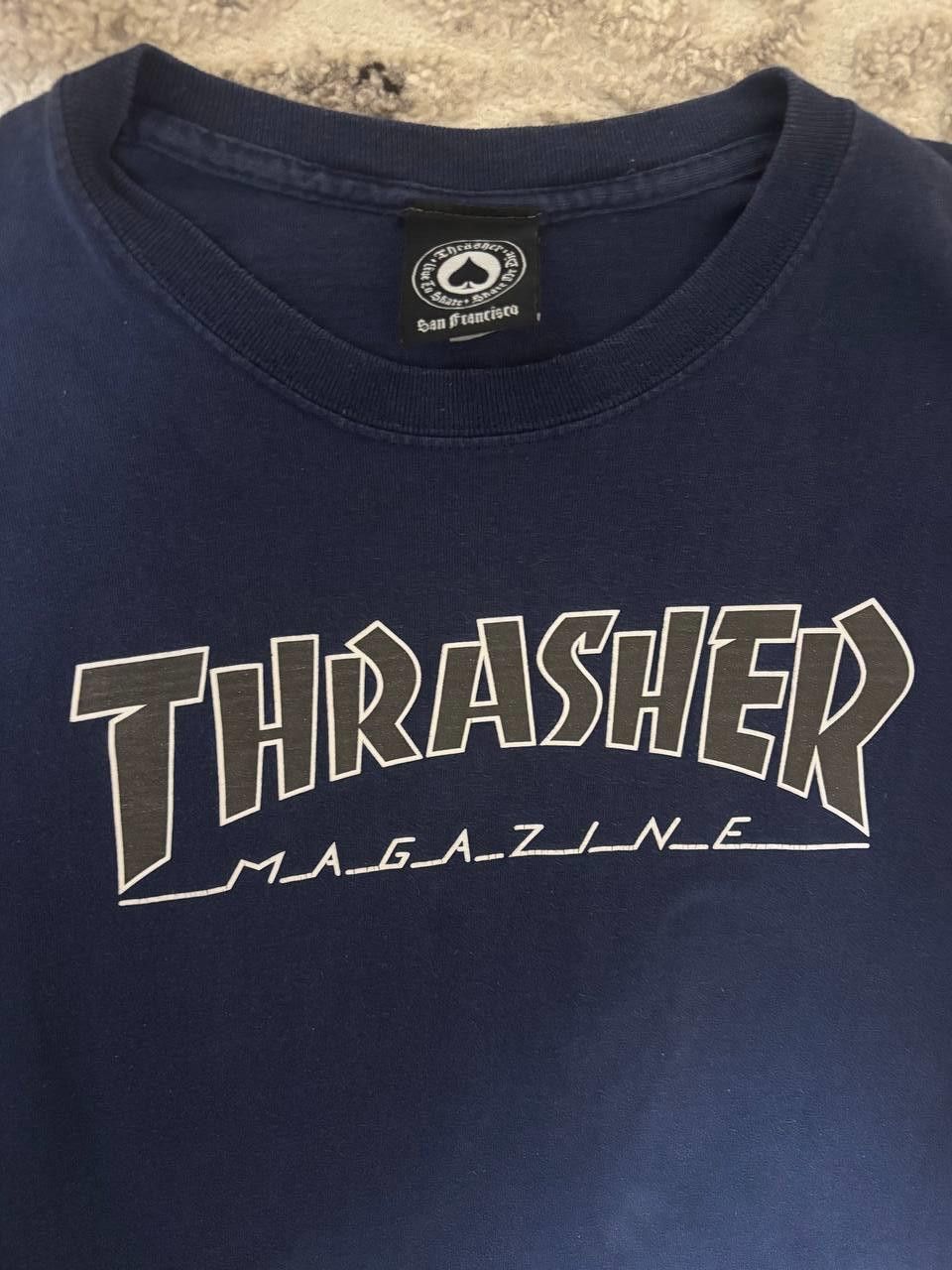 Thrasher Thrasher Magazine T-Shirt Navy Blue Size L Size US L / EU 52-54 / 3 - 3 Thumbnail