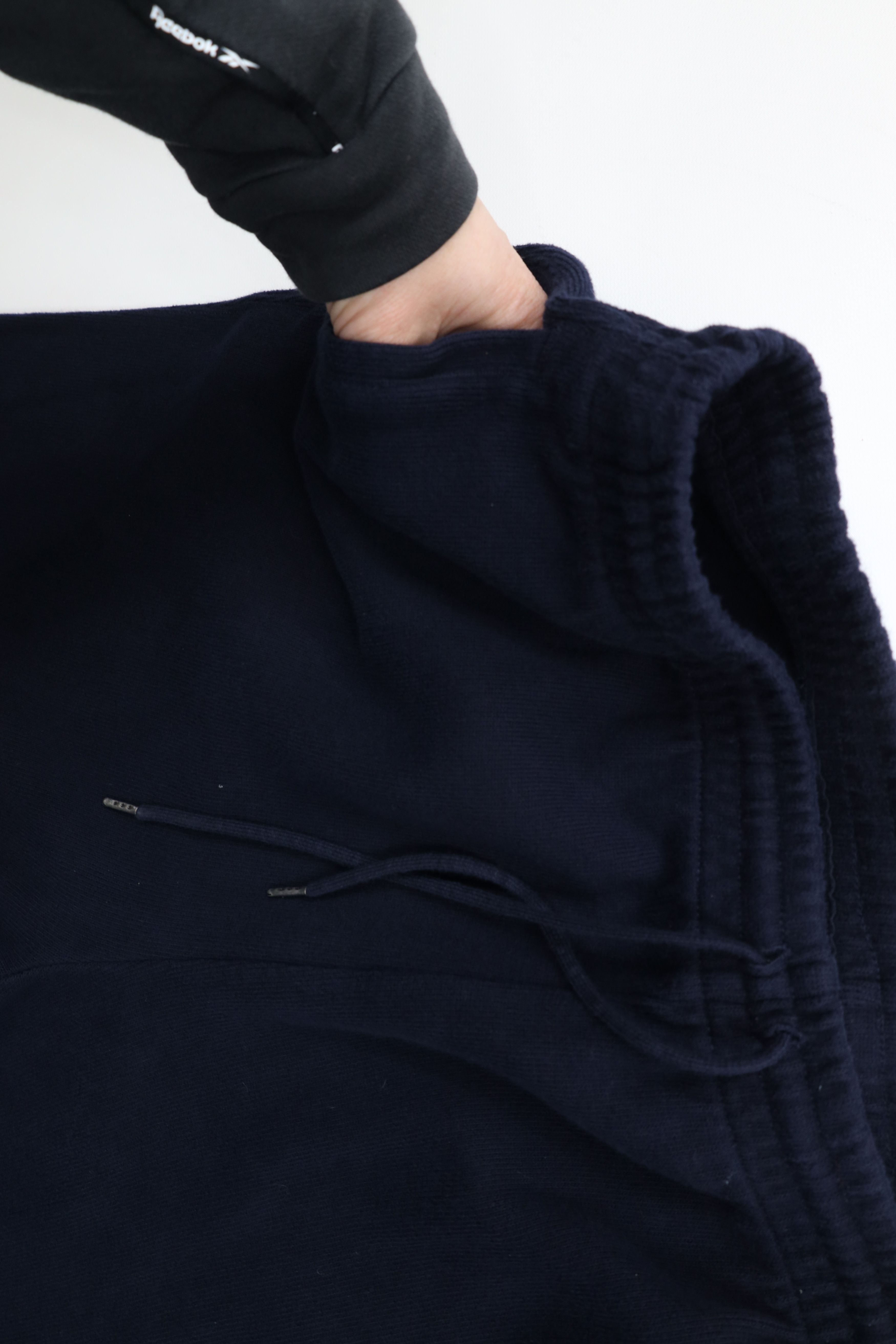 Ralph Lauren × Vintage Vintage 90s Ralph Lauren Ribbed KnitWide Leg Sweatpants Blue Size US 36 / EU 52 - 7 Thumbnail
