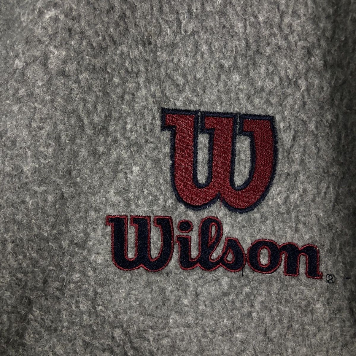 Japanese Brand 🔥90’s Vintage Fleece Jacket Zipper Wilson Big Logo Size US L / EU 52-54 / 3 - 13 Thumbnail