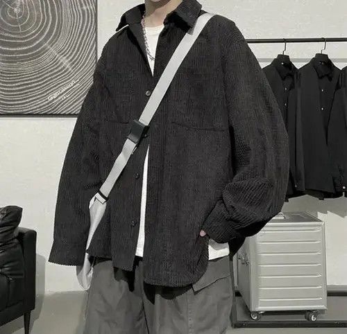 Japanese Brand New Collection Modish Pocket Shirt Flannel Jacket Loose Size US M / EU 48-50 / 2 - 3 Thumbnail