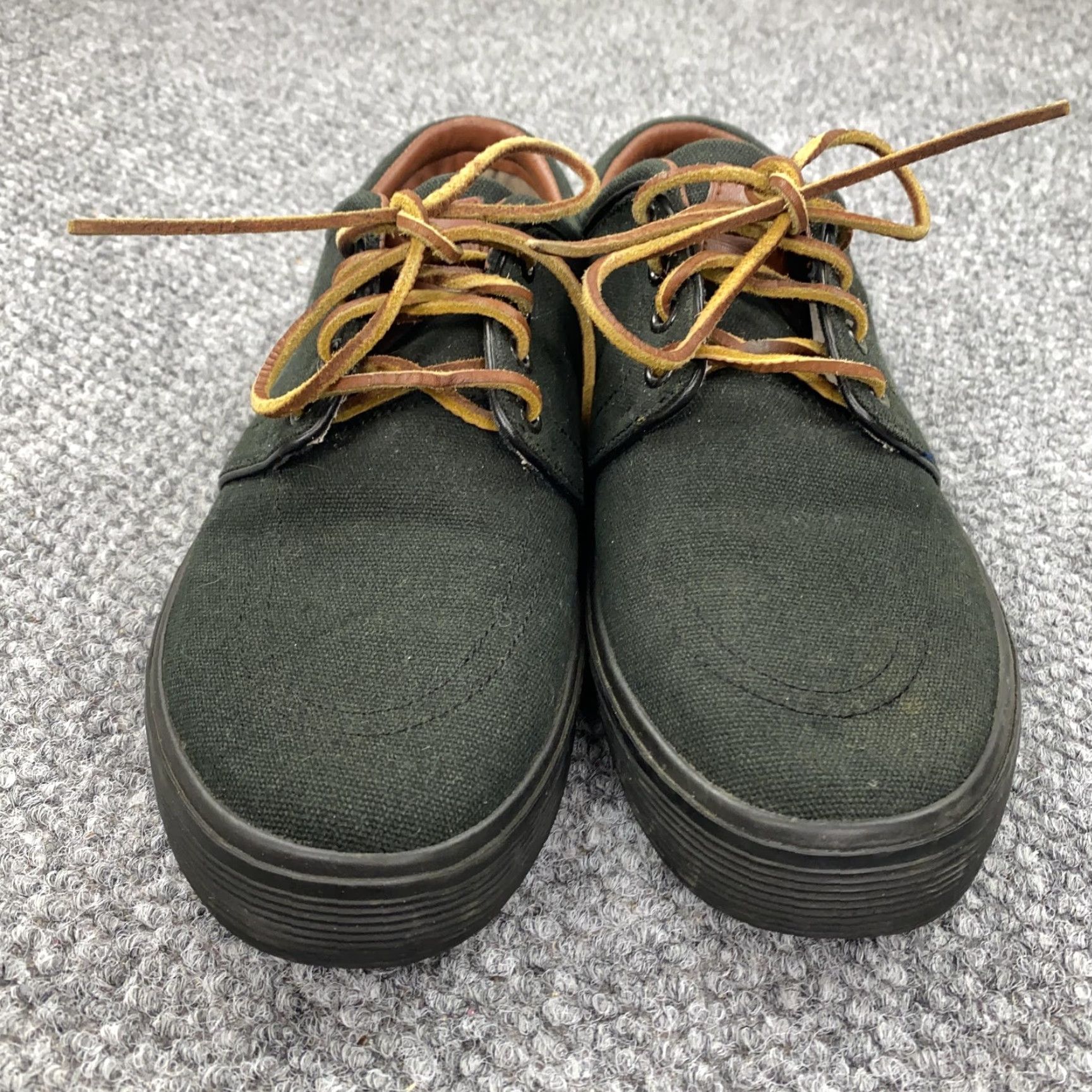 Polo Ralph Lauren Polo Ralph Lauren Faxon Low Shoes Mens 8D Black Canvas Leather Trim Lace Up Polo Ralph Lauren Faxon Low Black Lace Up Mens 8D Shoes Size US M / EU 48-50 / 2 - 4 Thumbnail