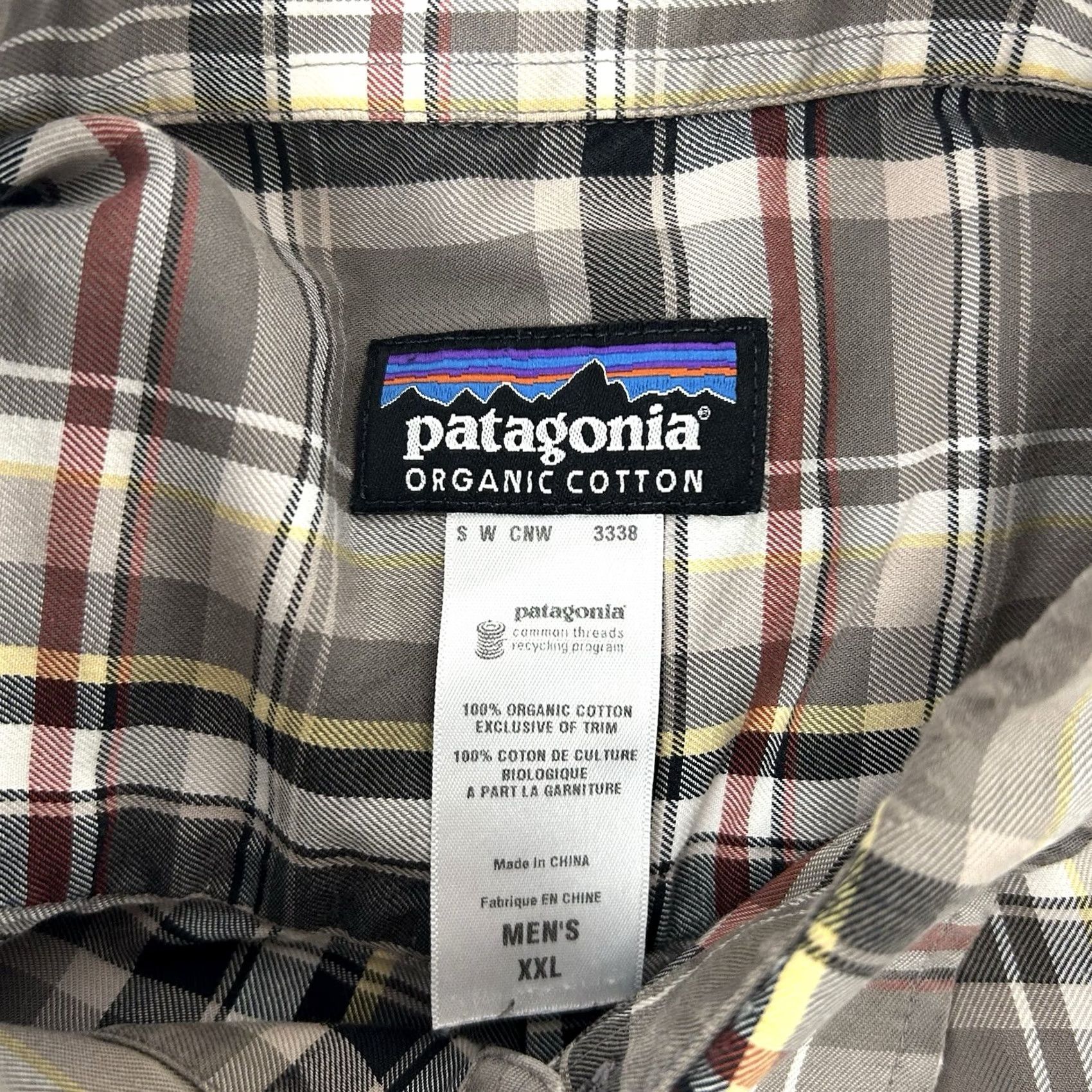 Patagonia Patagonia Shirt Mens 2XL Gray Plaid Organic Cotton Button Up Long Sleeve Mens Size US XXL / EU 58 / 5 - 4 Thumbnail