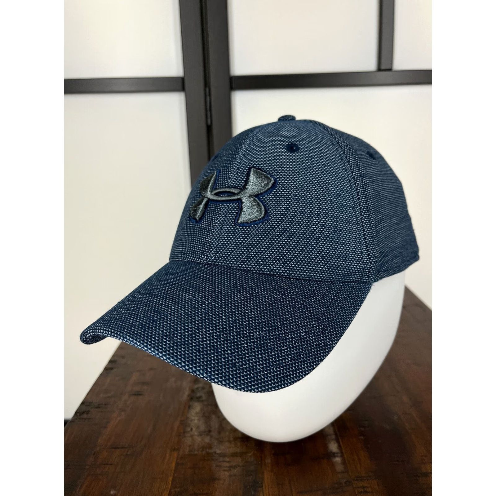 Under Armour Under Armour Blitzing Hat Cap Fitted XL Blue Classic Fit Polyester Canvas Baseball Cap Men Adult Size ONE SIZE - 4 Thumbnail