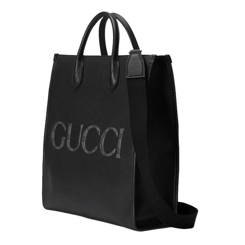 Gucci GUCCI Black Leather Medium Tote Bag New & Authentic Size ONE SIZE - 2 Thumbnail