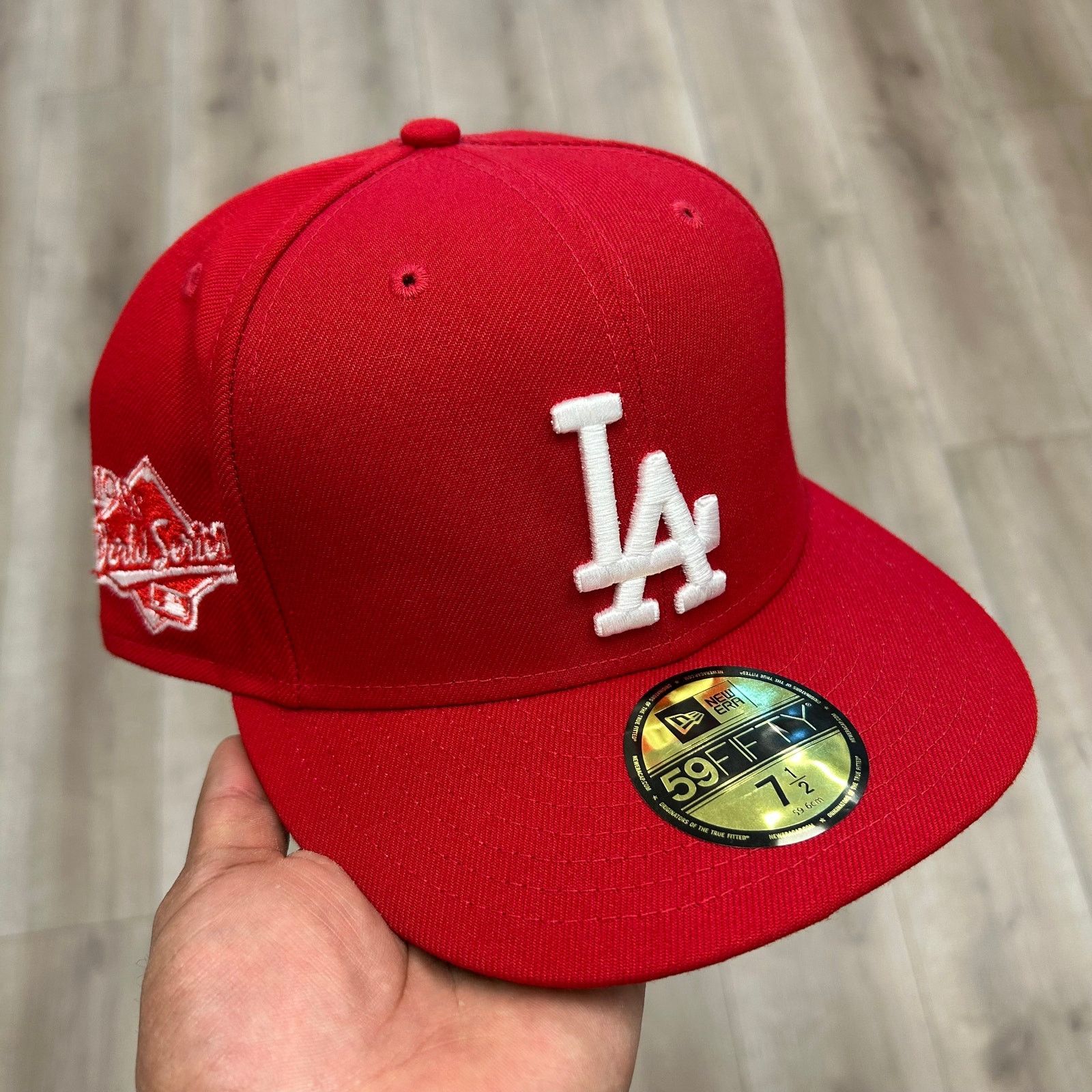 New Era New Era Los Angeles Dodgers hat red 1988 World Series 7 1/2 Size ONE SIZE - 1 Thumbnail