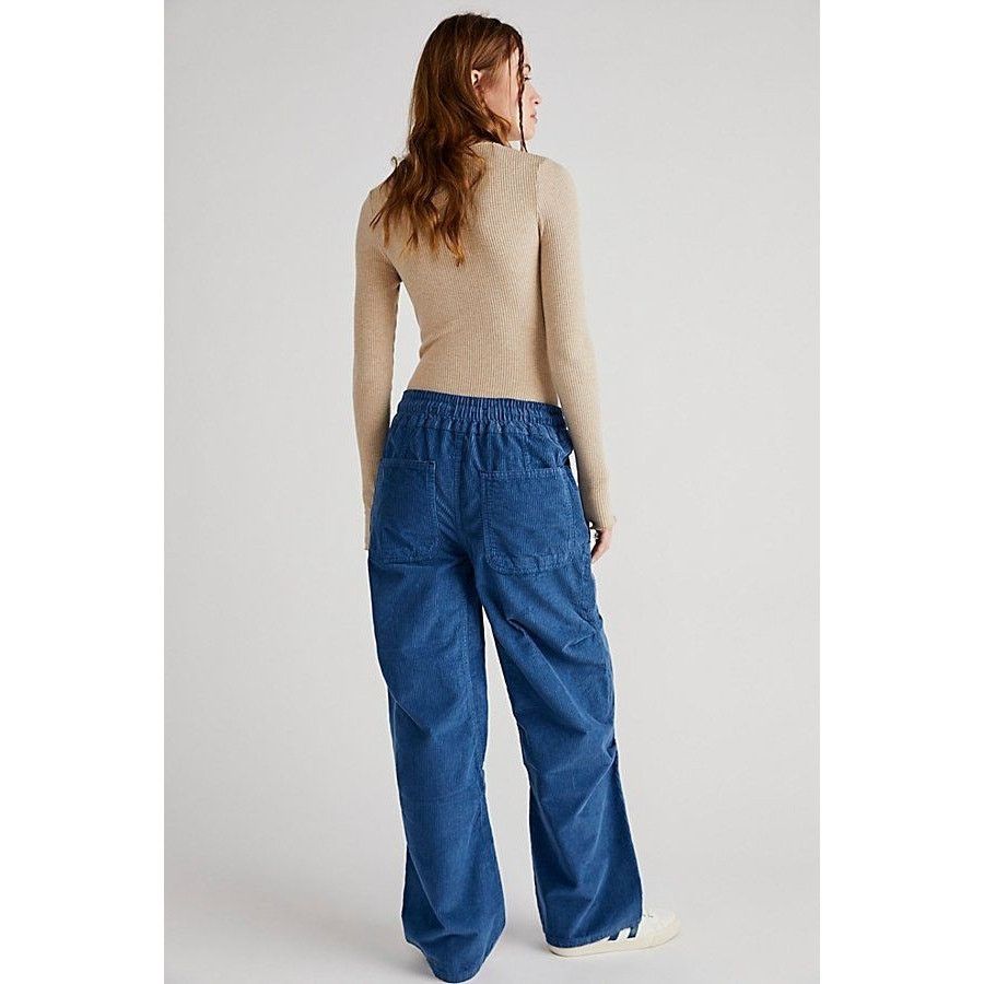 Free People Free People Modern Love Pull-On Cord Jeans $148 MEDIUM Blue Size 32" / US 10 / IT 46 - 2 Thumbnail