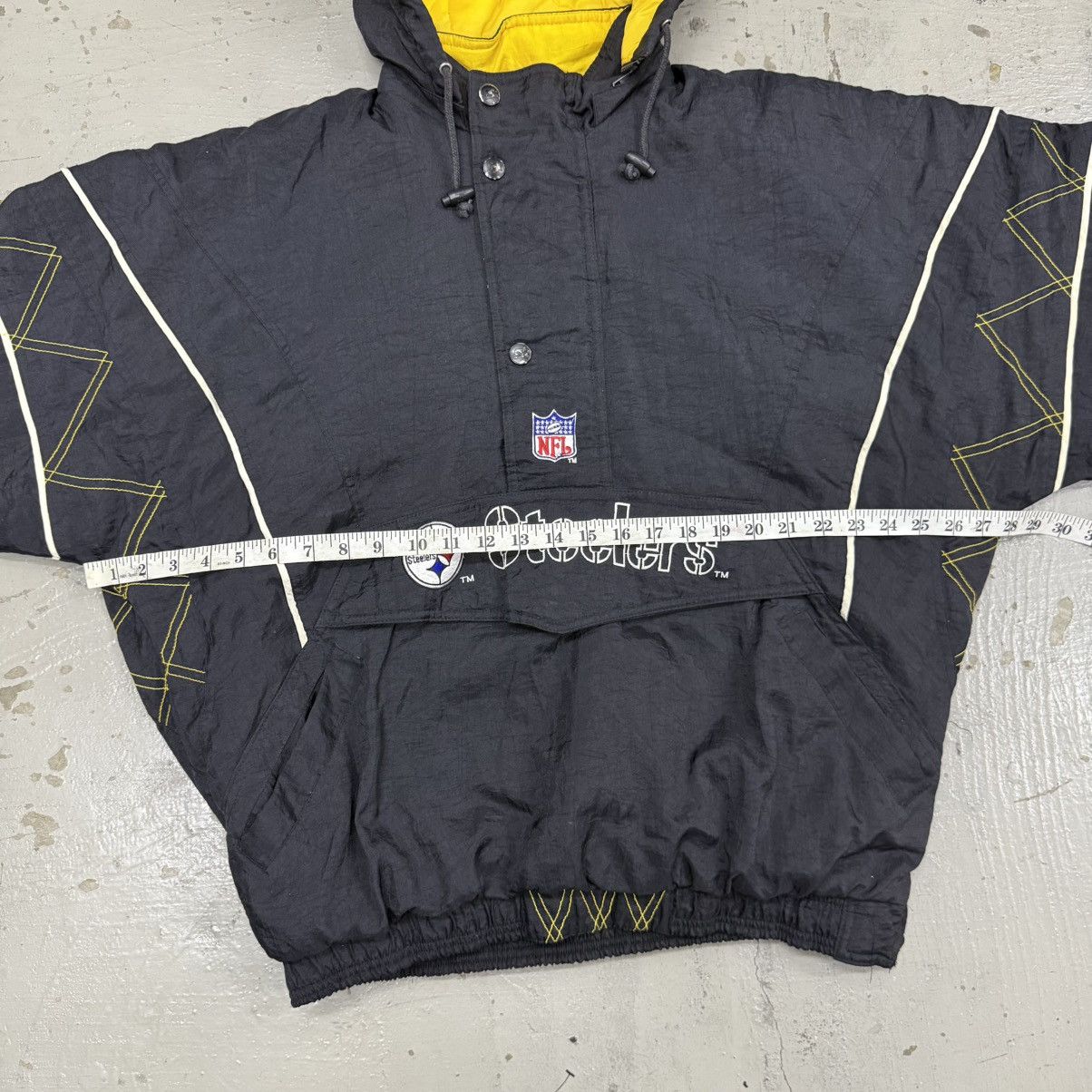 NFL VTG 90s Starter NFL Pittsburgh Steelers Logo Pullover Jacket Size US L / EU 52-54 / 3 - 8 Thumbnail