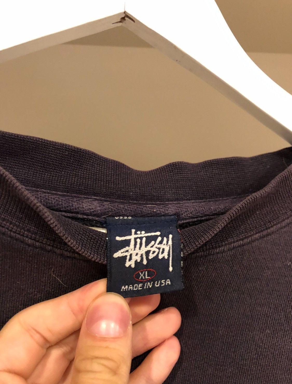 Stussy × Vintage 🔥 Stussy Acid Black Signature Crewneck Size US XL / EU 56 / 4 - 4 Thumbnail