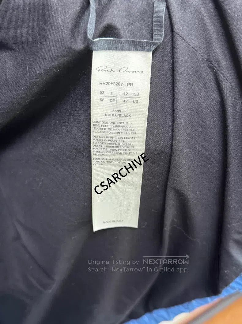 Rick Owens Rick Owens IT 52 20FW arapaima leather jacket| Size US L / EU 52-54 / 3 - 6 Thumbnail