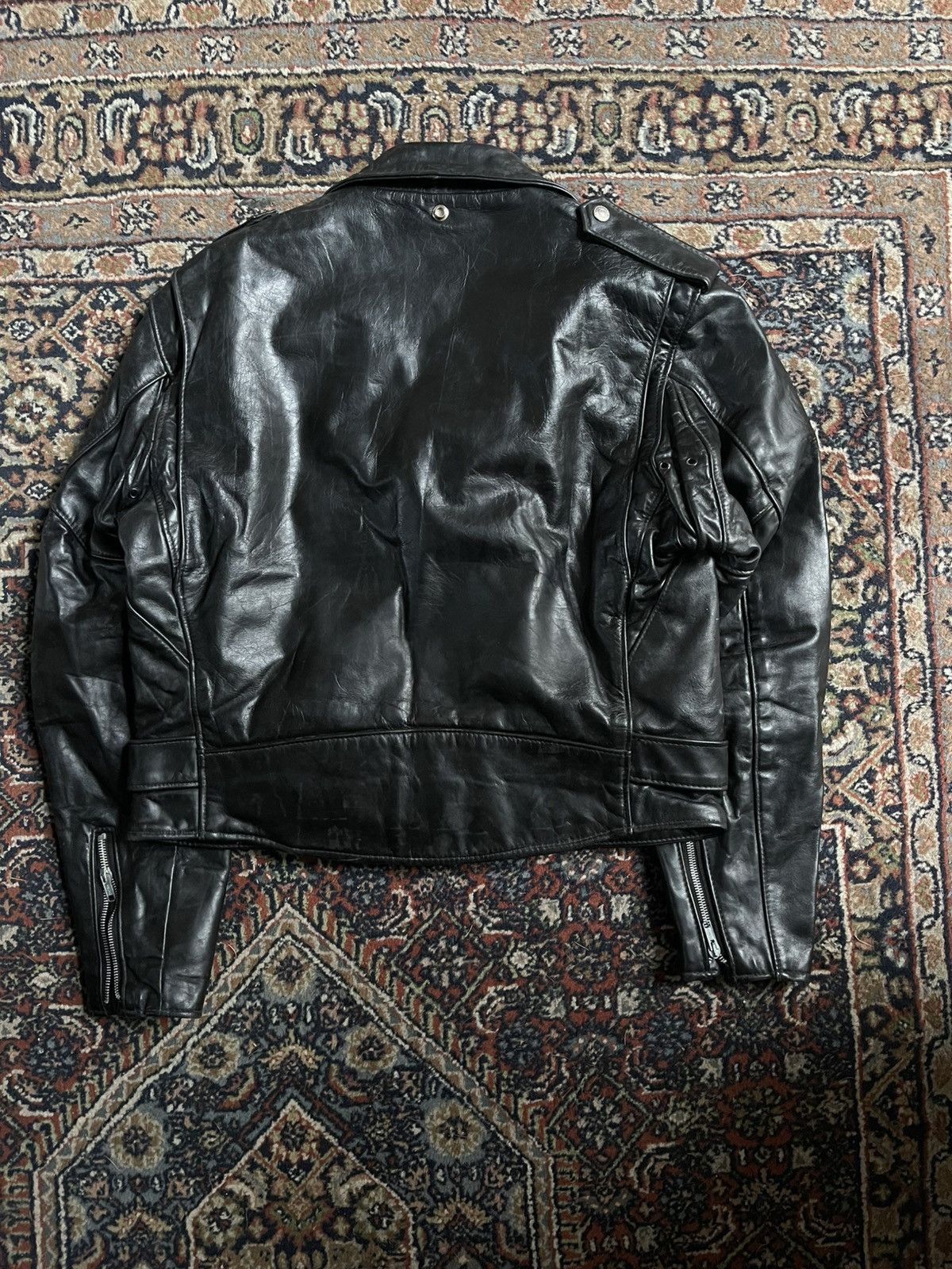 Schott Vintage Schott Perfecto 618 Leather Jacket 80s Size US L / EU 52-54 / 3 - 2 Thumbnail