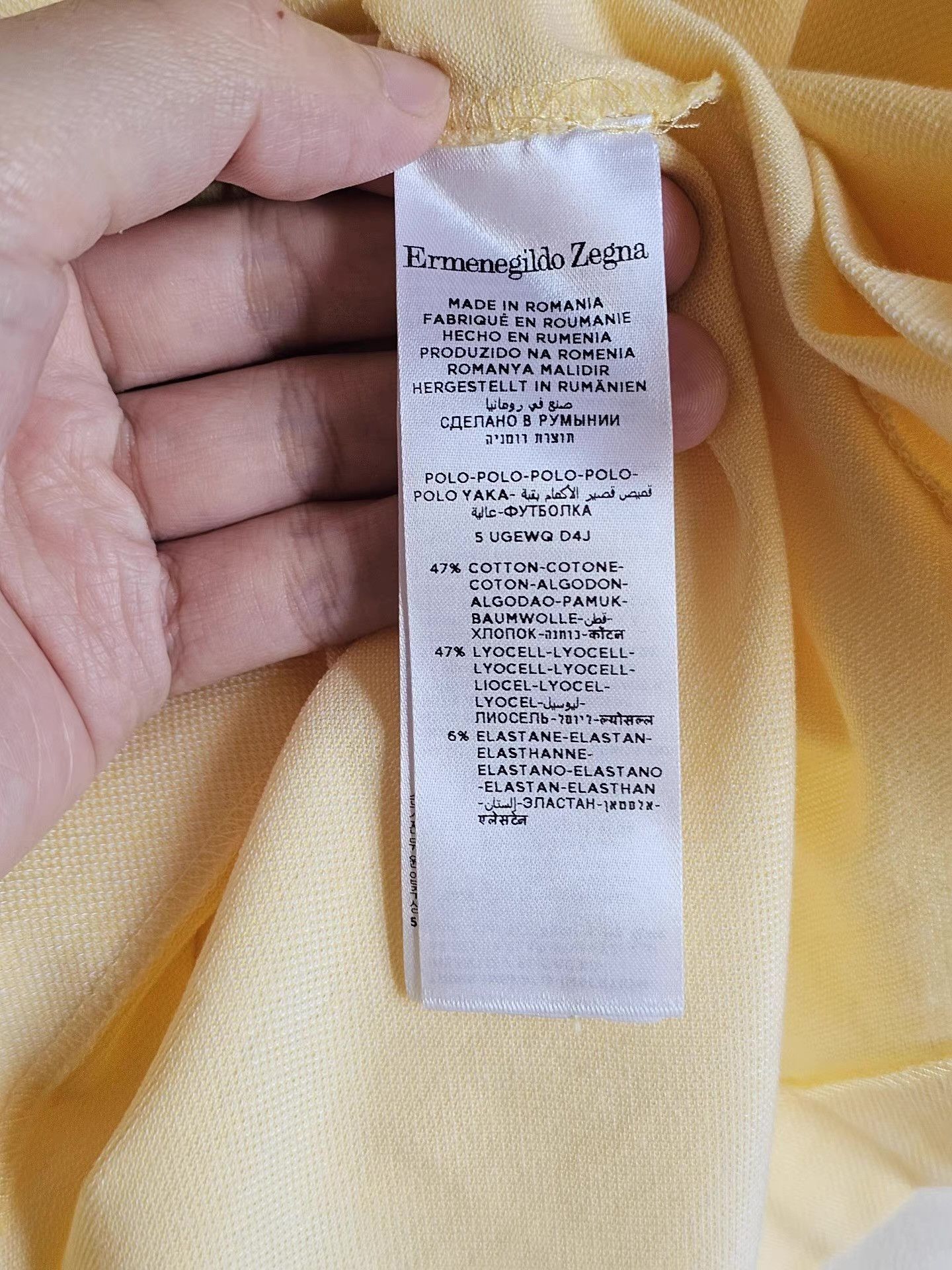 Ermenegildo Zegna Ermenegildo Zegna Main Line Short Sleeve Polo Shirt, Q4 Size US L / EU 52-54 / 3 - 6 Thumbnail