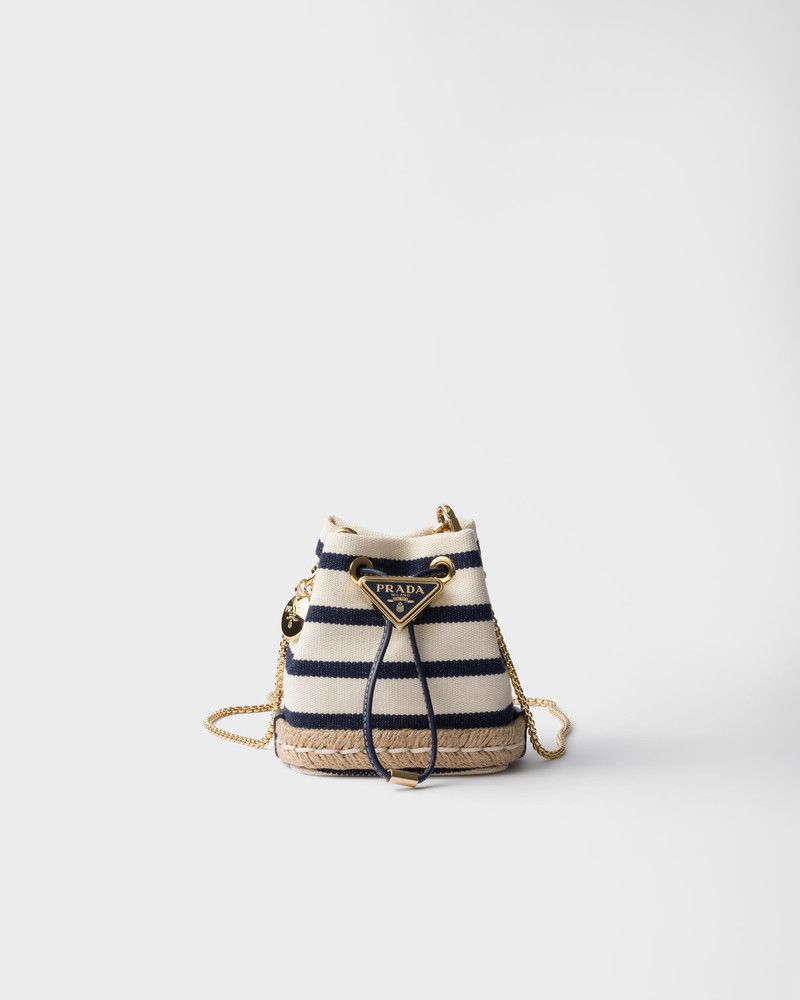 Prada o1B3y1r0526 Size: OS / Striped Fabric Mini-Pouch Multicolor Size ONE SIZE - 1 Thumbnail