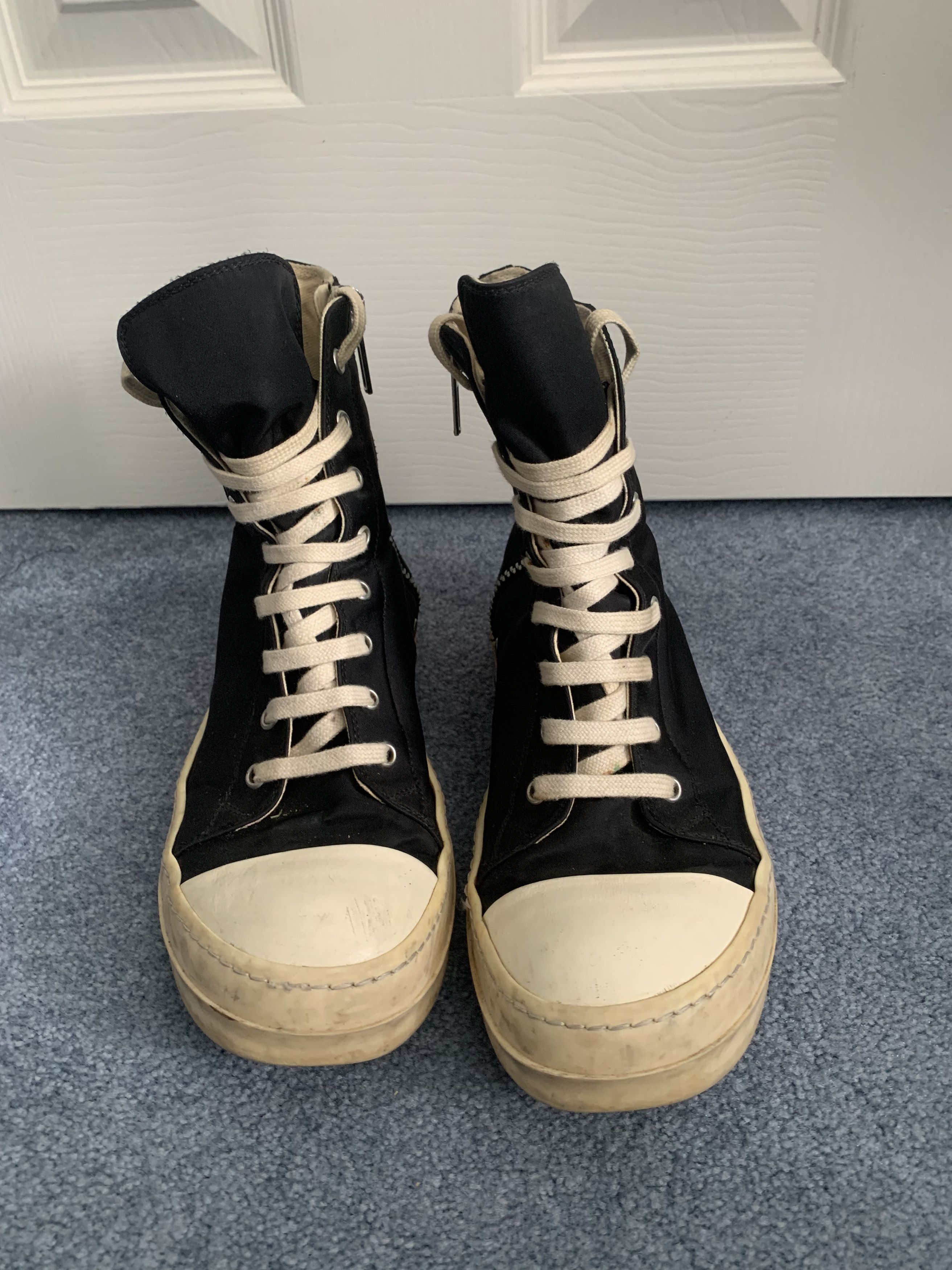 Rick Owens Drkshdw DRKSHDW ABSTRACT HI TOP RAMONES BLACK