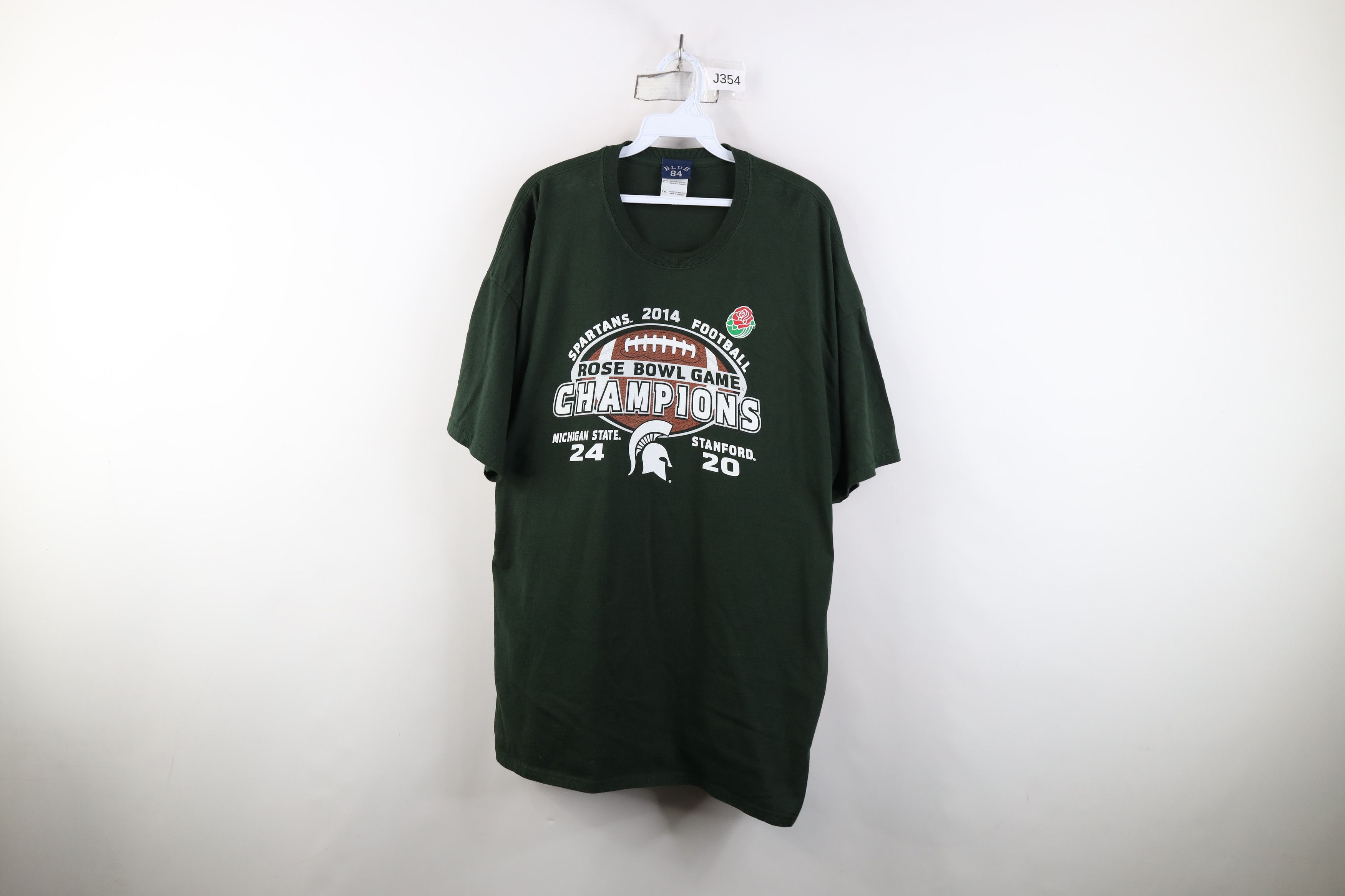 Vintage Y2K Champions Michigan State University Football T-Shirt Size US XXL / EU 58 / 5 - 1 Thumbnail