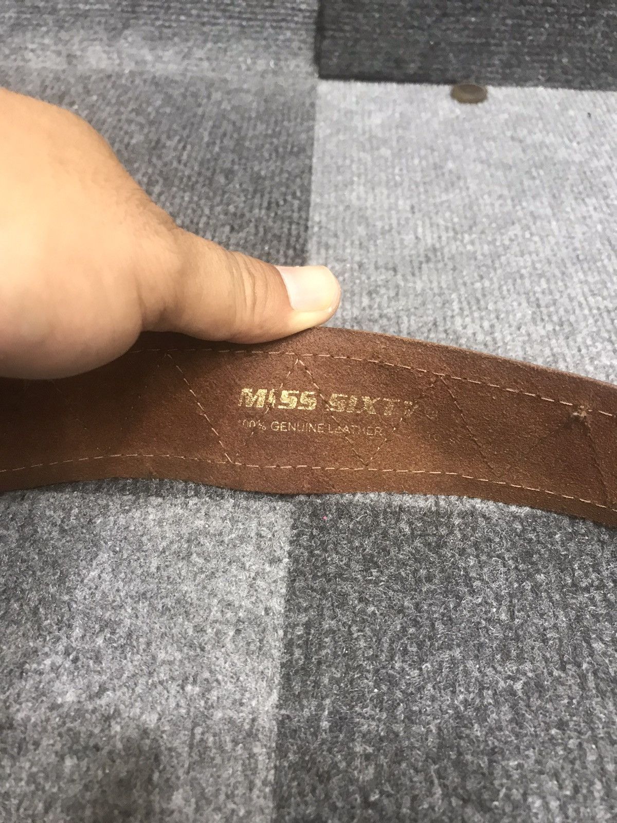Miss Sixty MISS SIXTY Hybrid Leather Canvas Belt Size ONE SIZE - 5 Thumbnail
