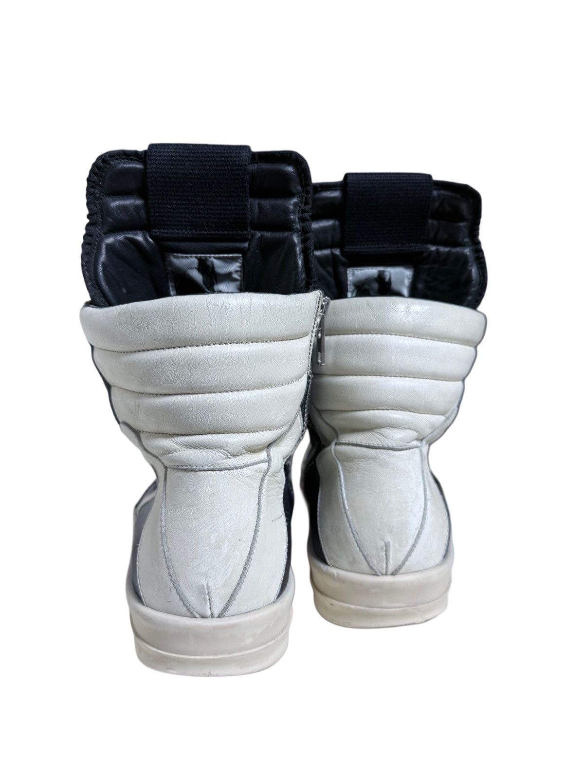 Rick Owens Rick Owens FW2007 Geobaskets Black/Cream Hi-Top Sneakers Size US 9 / EU 42 - 4 Thumbnail