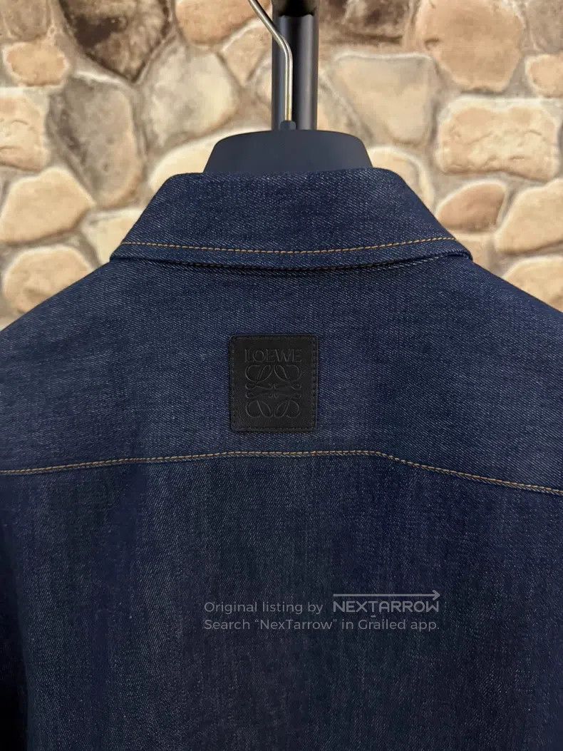Loewe Loewe Denim fabric chain embellished long-sleeve shirt Size XXS / US 00 / IT 34 - 2 Thumbnail