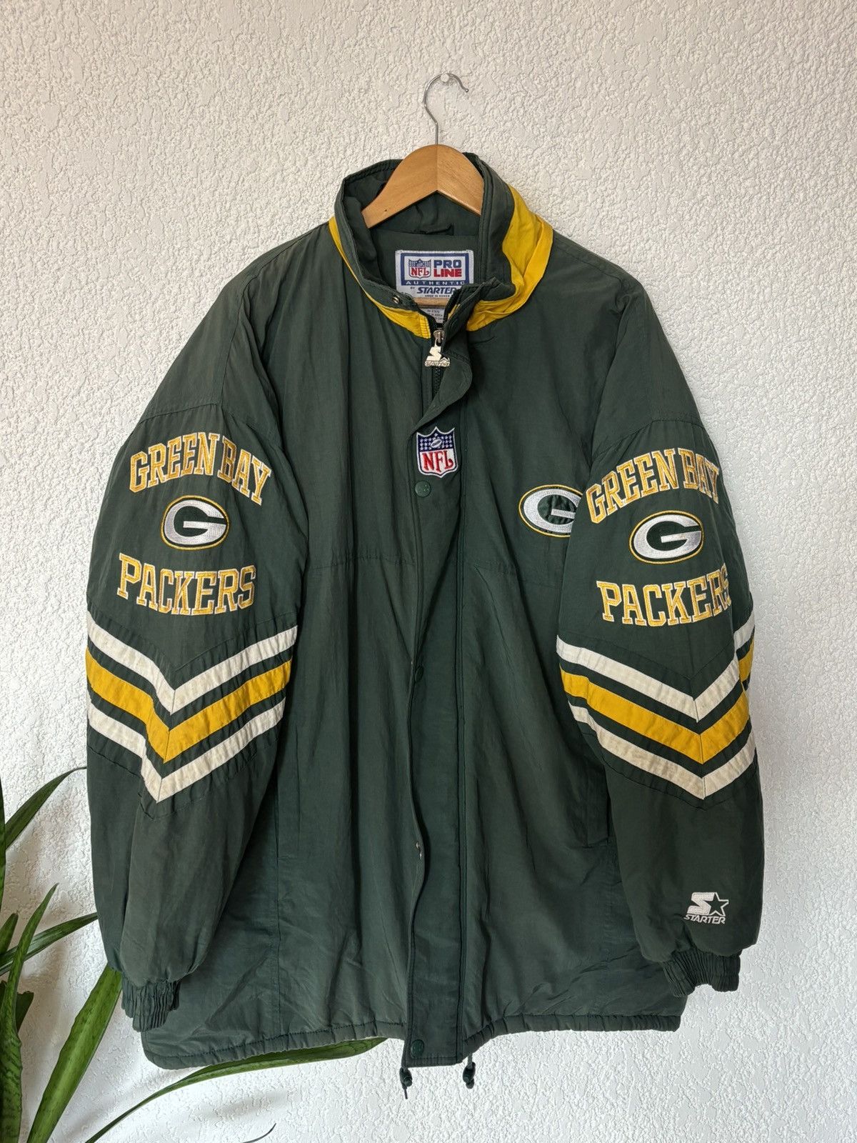 Starter Vintage Starter Green Bay Packers Jacket Size US XL / EU 56 / 4 - 1 Thumbnail