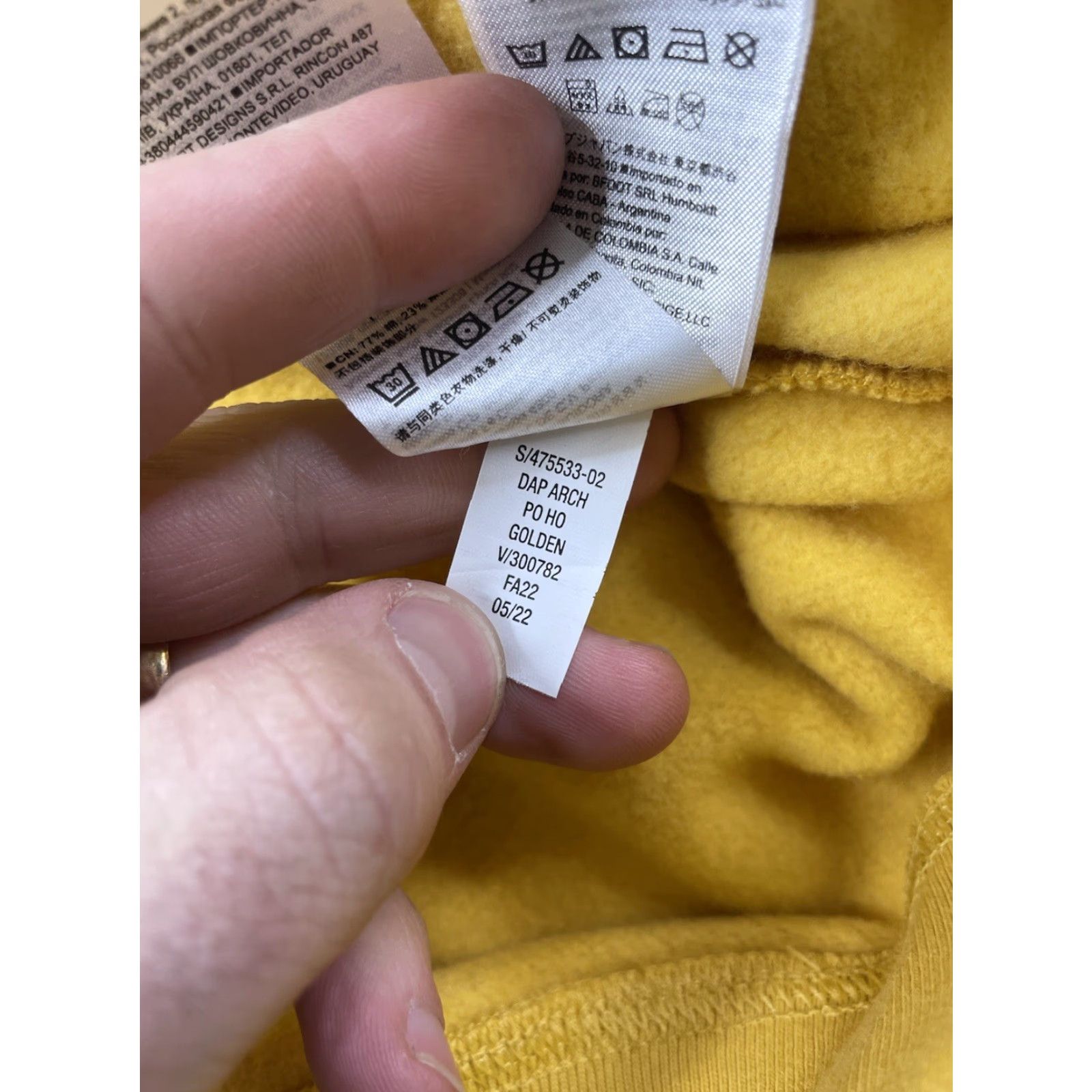 Gap Dapper Dan X Gap Hoodie Sweatshirt Limited Edition Size M Yellow Men Pullover Size US M / EU 48-50 / 2 - 6 Thumbnail