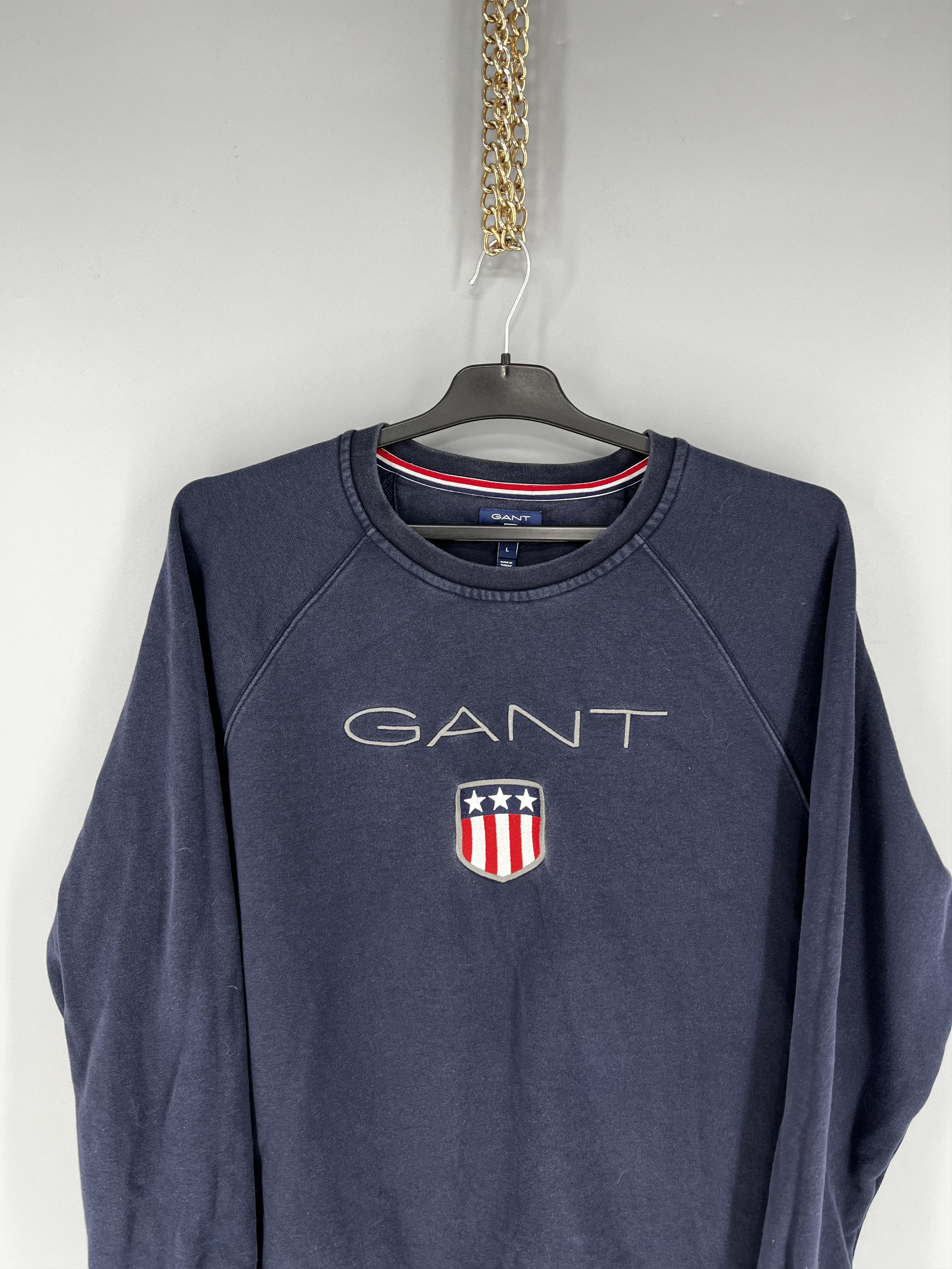 Gant Vintage Y2K Gant plush logo sweatshirt streetwear size L Size US L / EU 52-54 / 3 - 6 Thumbnail