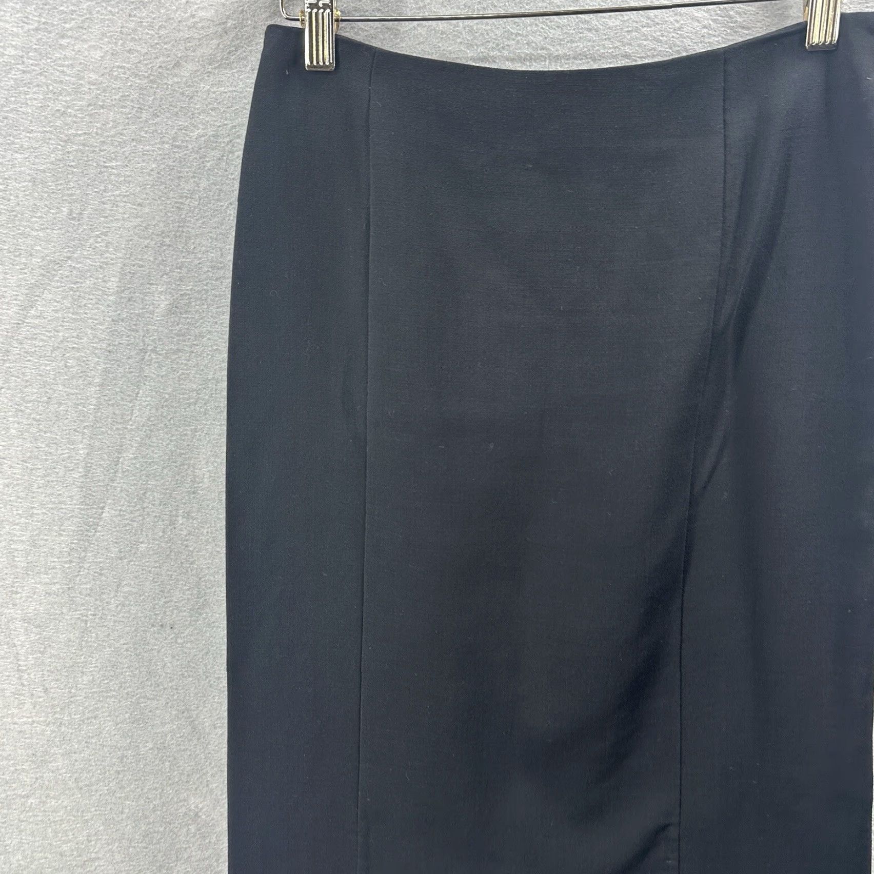 Akris Akris Pencil Skirt Womens 4 Wool Lined Knee Length Ruffle Quiet Luxury Core Size 27" / US 4 / IT 40 - 2 Thumbnail
