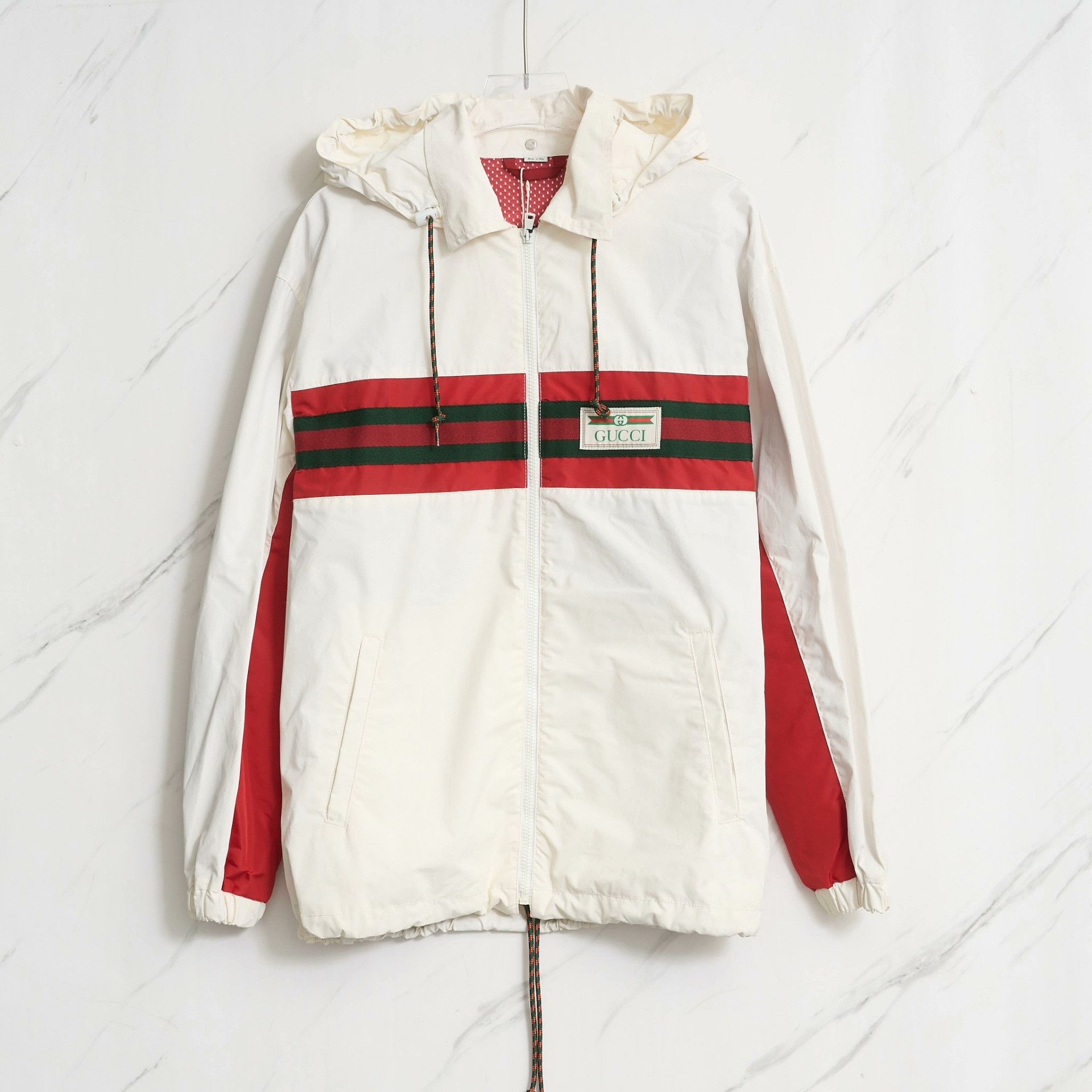 Gucci Gucci Men's Striped Colorblock Hooded Jacket Size US S / EU 44-46 / 1 - 1 Thumbnail