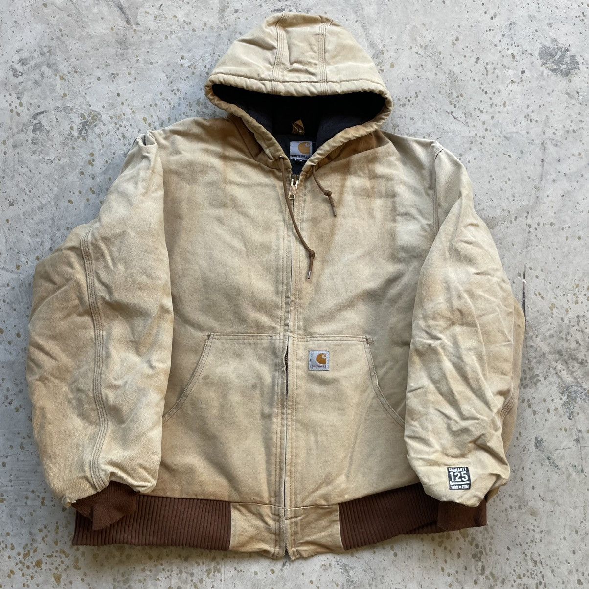 Carhartt × Vintage Vintage brown Carhartt active duck hooded jacket Size US XL / EU 56 / 4 - 4 Thumbnail