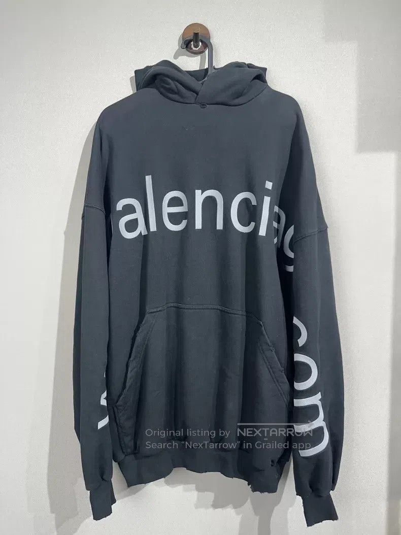 Balenciaga Decayed Website Embroidered Washed Destroyed Ho