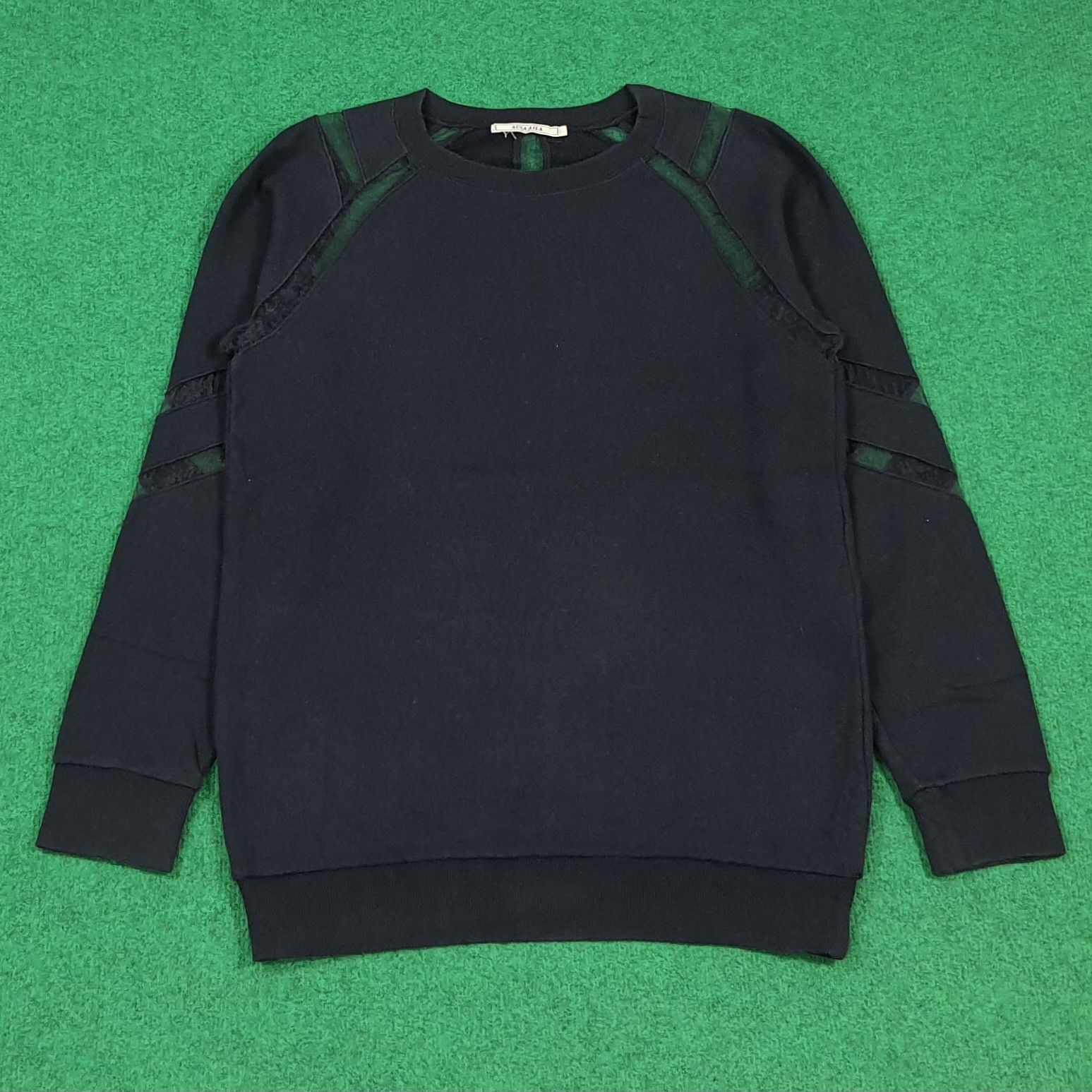 Japanese Brand Vintage Aula Aila Sweatshirt with Floral Lace C296N11 Size S / US 4 / IT 40 - 1 Thumbnail