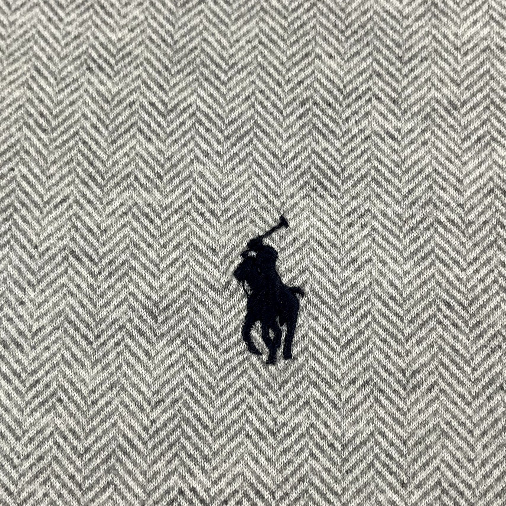 Polo Ralph Lauren Polo Ralph Lauren Shirt Mens Extra Large Gray Herringbone Button Up Long Sleeve Size US XL / EU 56 / 4 - 2 Thumbnail