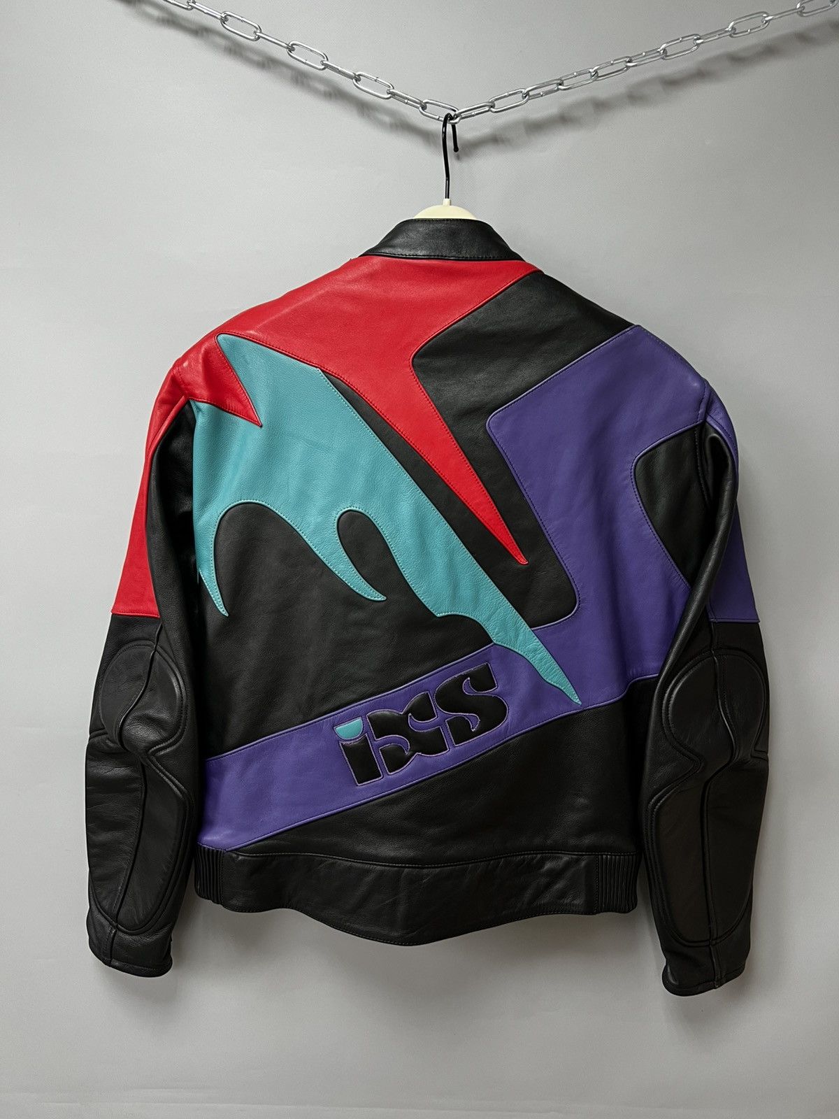 Leather iXS Motorcycle Leather Jacket Racing y2k Size M / US 6-8 / IT 42-44 - 2 Thumbnail