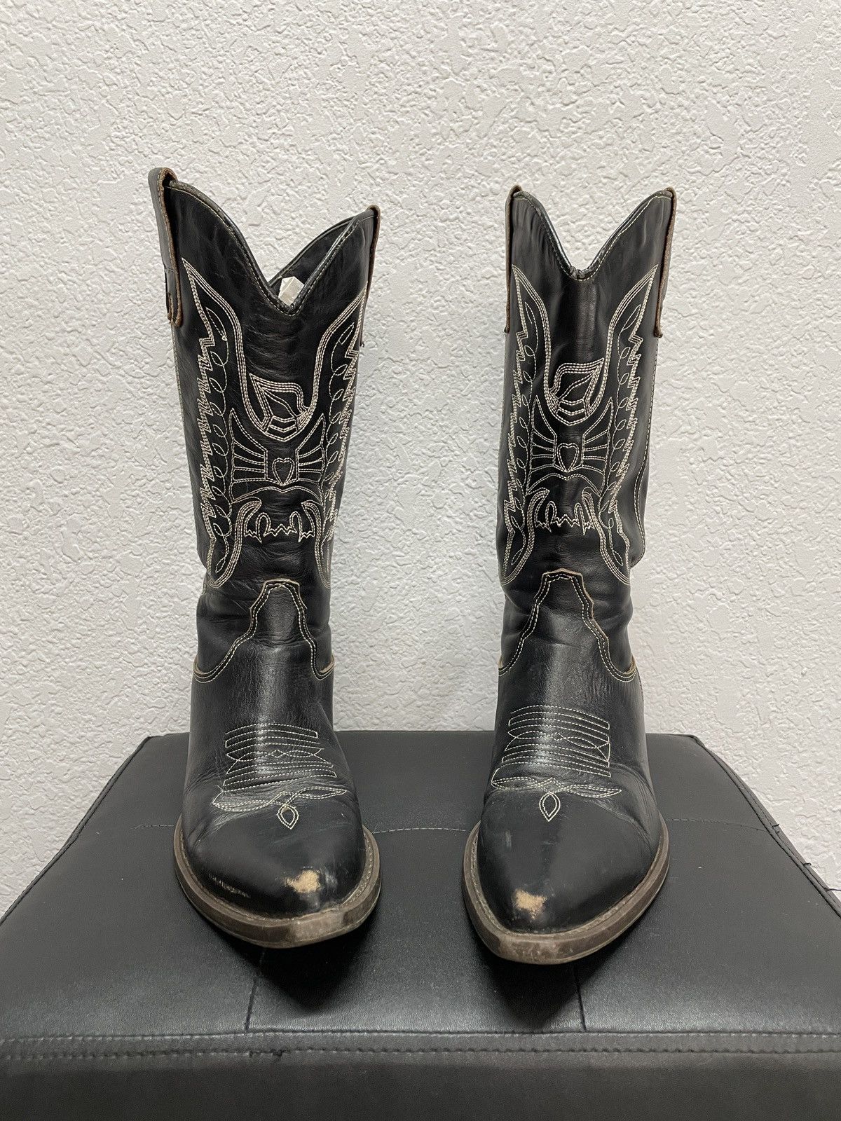 Cowboy Equipment Vintage Sendra Cowboy Leather Boots Western Shoes Size US 9 / IT 39 - 5 Thumbnail