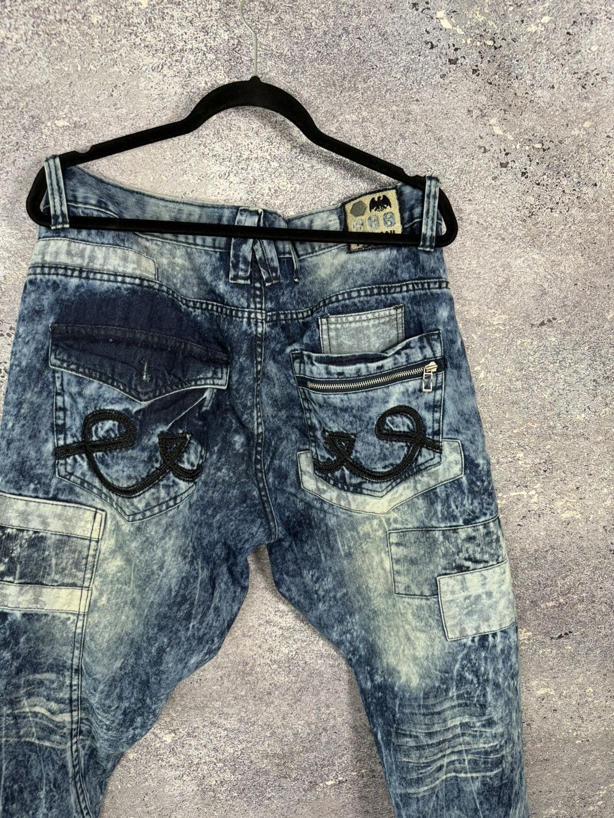 Designer × Japanese Brand × Vintage PEVIANI Jeans Men's Size 36 Moto Acid Wash Straight Size US 36 / EU 52 - 20 Thumbnail