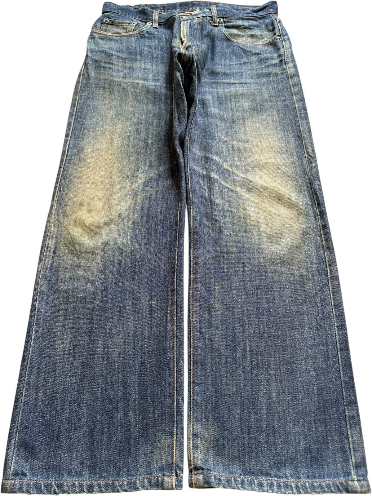 Japanese Brand Vintage Japanese Brand Rusty Mud Wash Loose Baggy Jeans Size US 32 / EU 48 - 1 Thumbnail