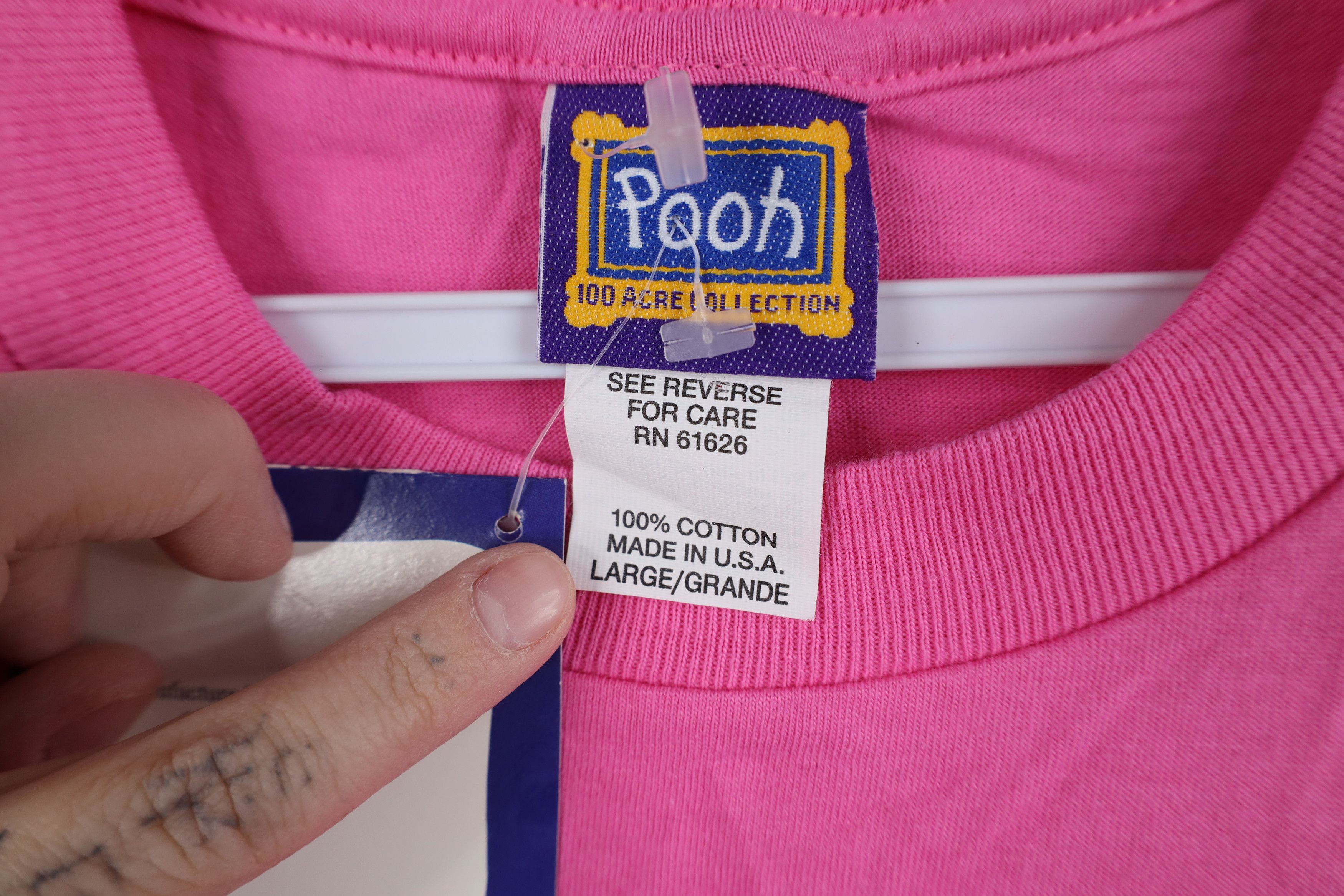 Disney Deadstock Vintage 90s Disney Winnie the Pooh T-Shirt Size L / US 10 / IT 46 - 7 Thumbnail
