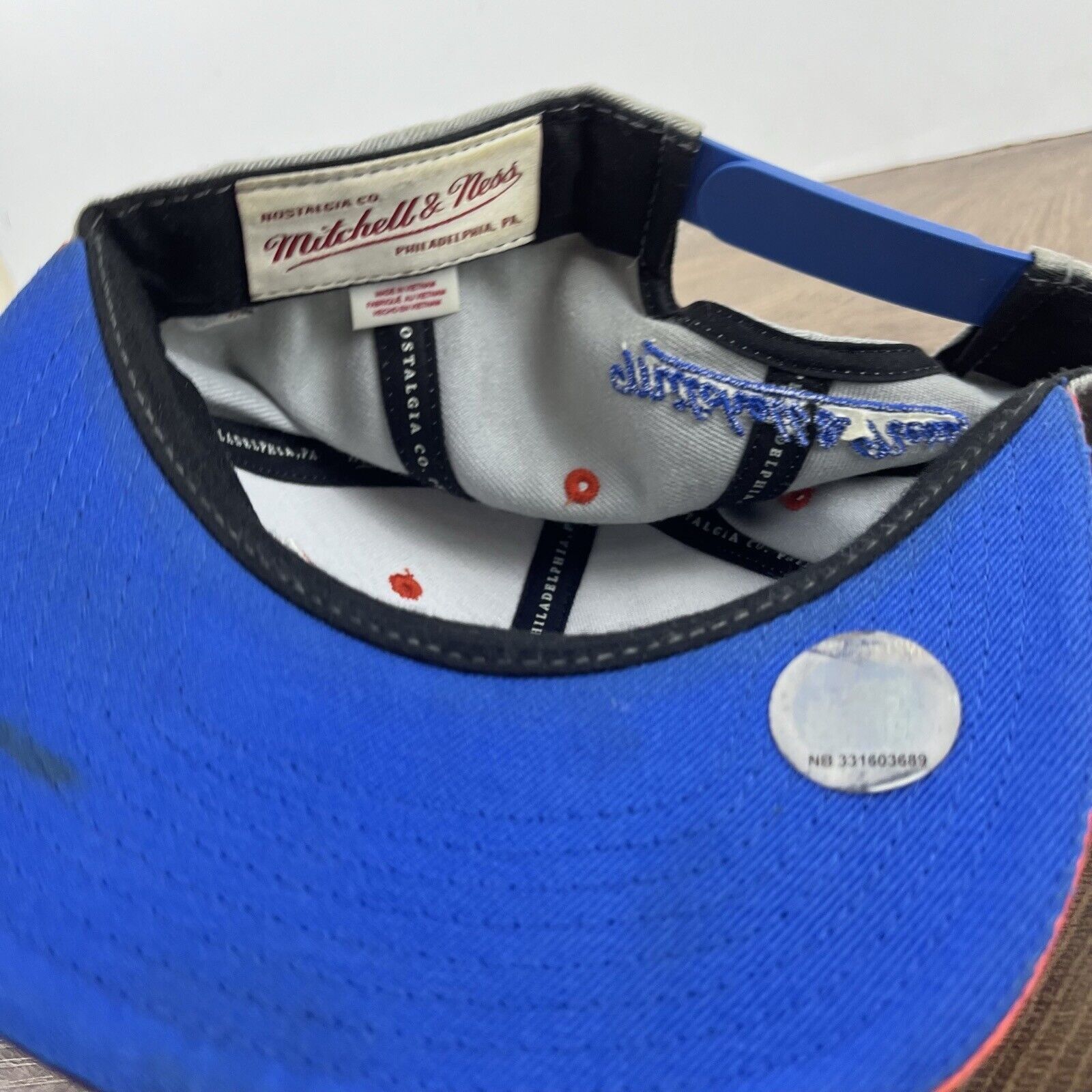 Mitchell & Ness Oklahoma City Thunder Hat Mitchell & Ness Snapback Gray Hat Size ONE SIZE - 15 Thumbnail