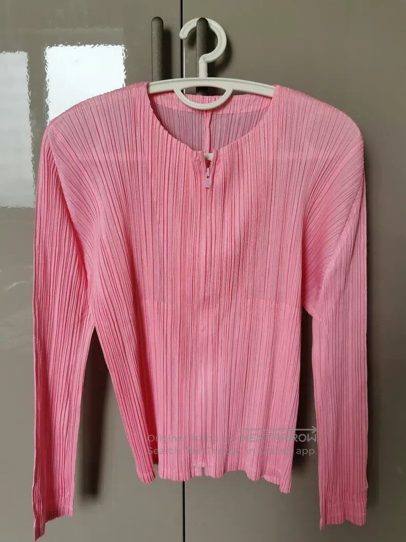Issey Miyake Issey Miyake Ruched Zipper Cardigan Size L / US 10 / IT 46 - 1 Thumbnail