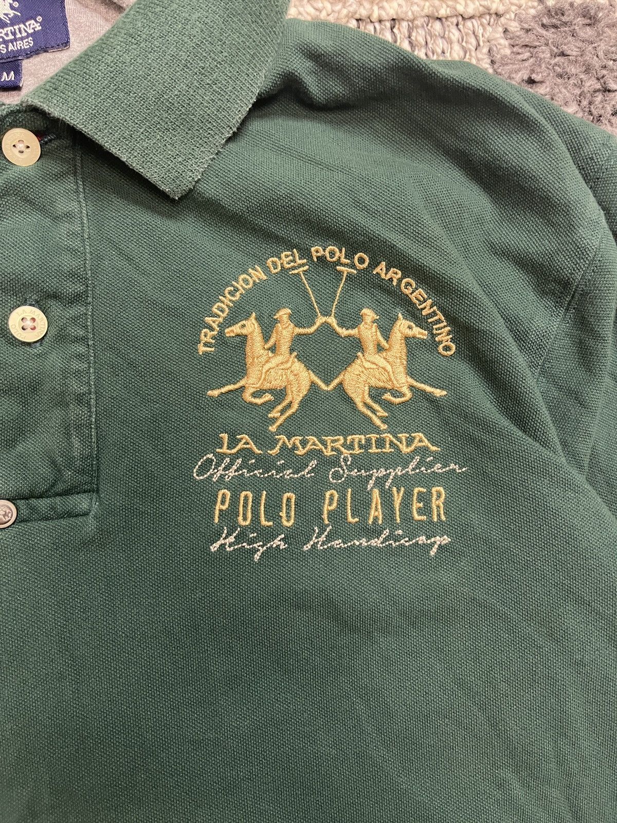 La Martina × Vintage La Martina Vintage Polo Italy Team Long Sleeve T Shirt Size US M / EU 48-50 / 2 - 2 Thumbnail